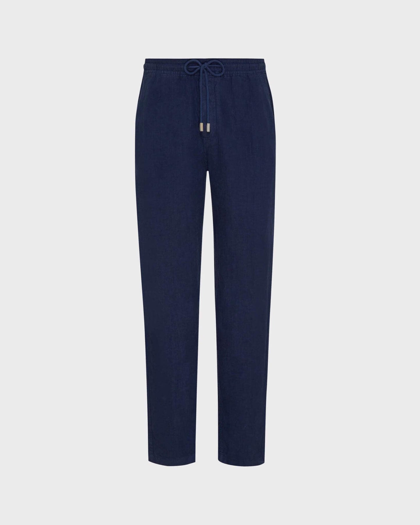 Vilebrequin Men Linen Pants Solid - Blue Navy Website | PACP613P