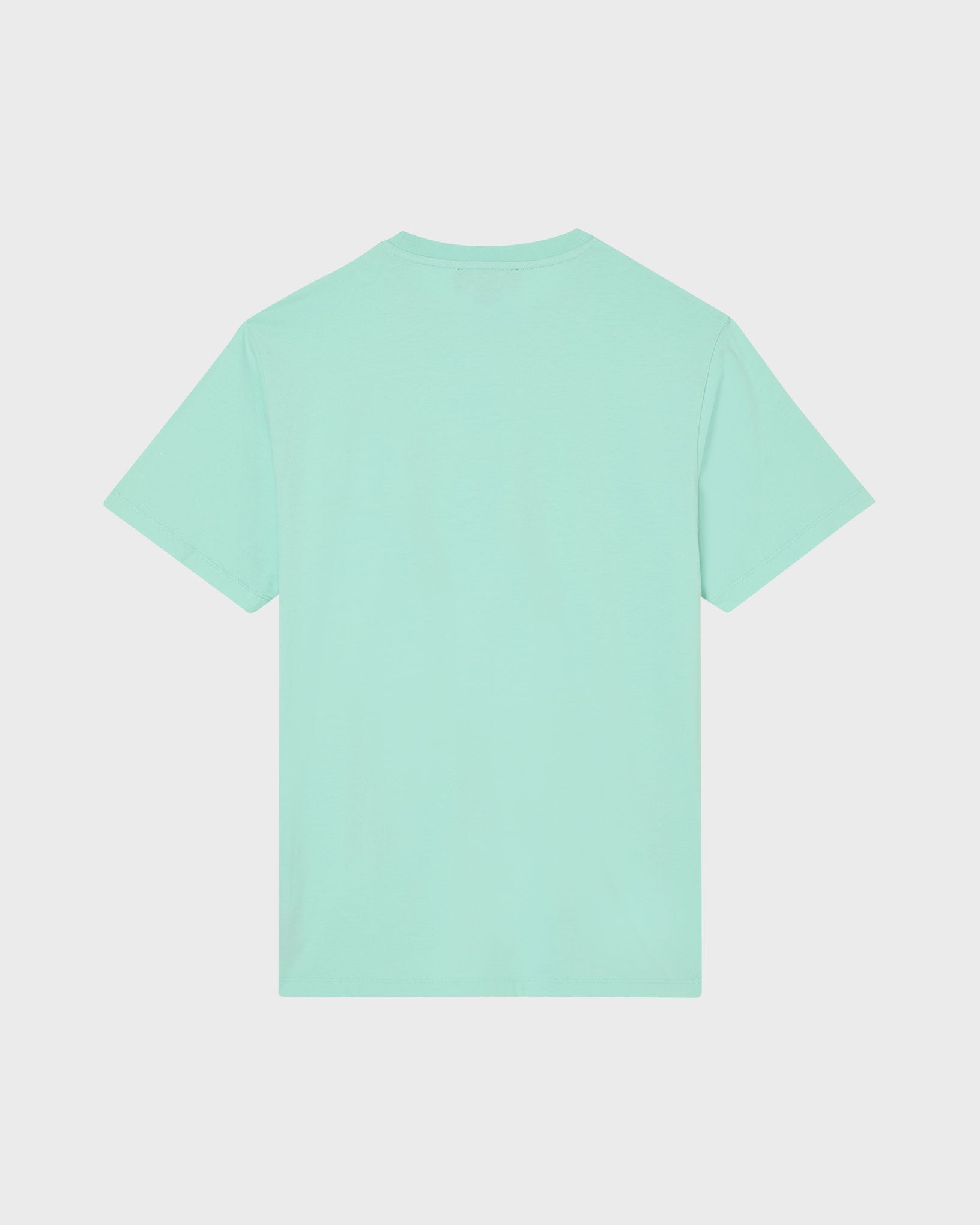 Vilebrequin Men Organic Cotton T-shirt Big Turtle Embroidery - Green Caribbean