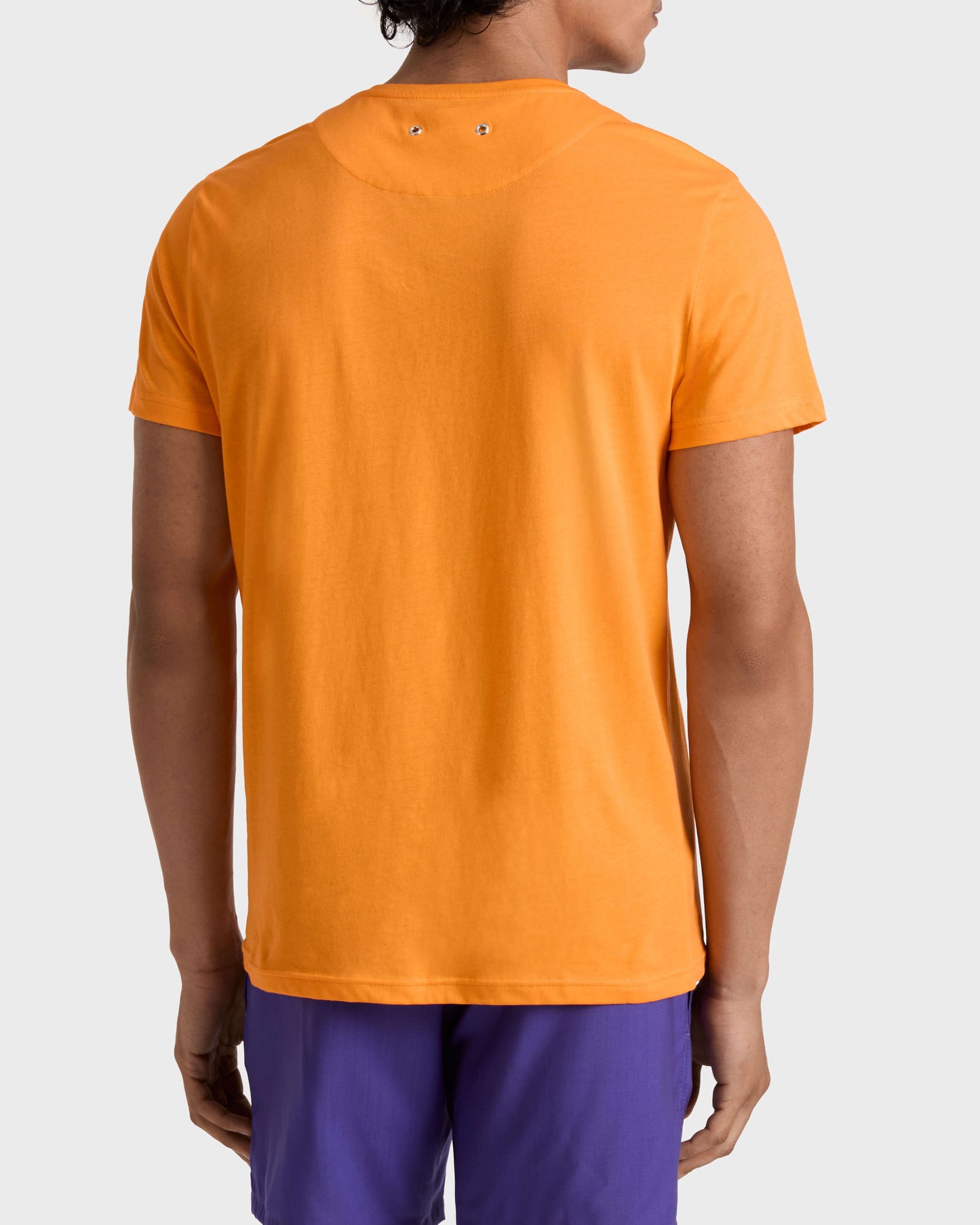 Vilebrequin Men Organic Cotton T-shirt City - Orange Vitamin