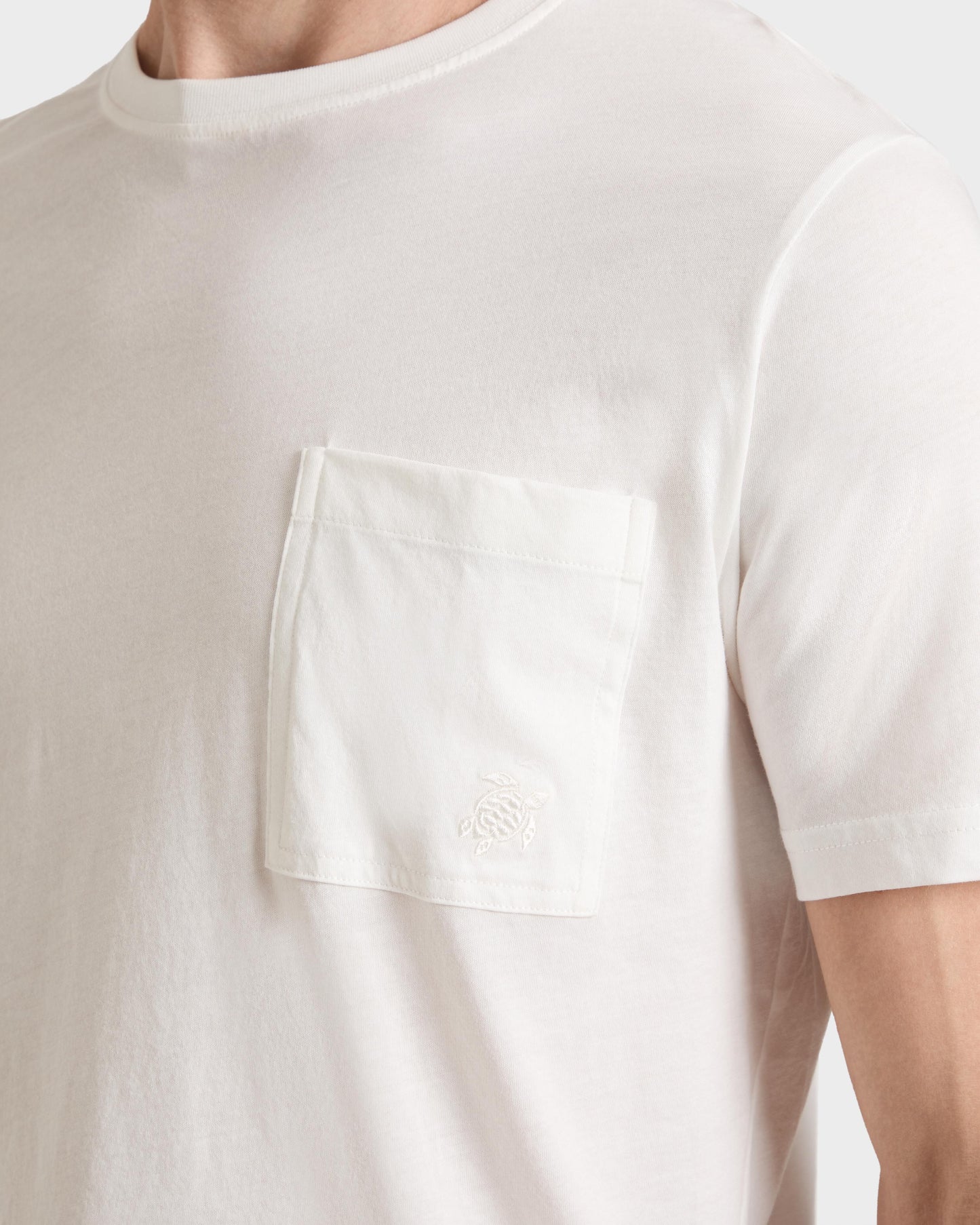 Vilebrequin Men Organic Cotton T-Shirt Solid | Site Vilebrequin | TTNU0P00