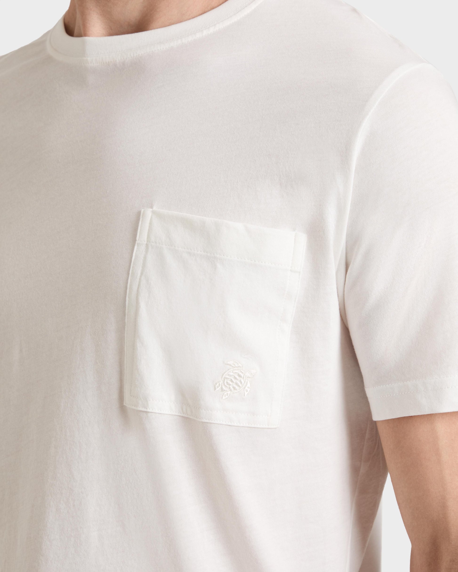 Vilebrequin Men Organic Cotton T-Shirt Solid | Site Vilebrequin | TTNU0P00