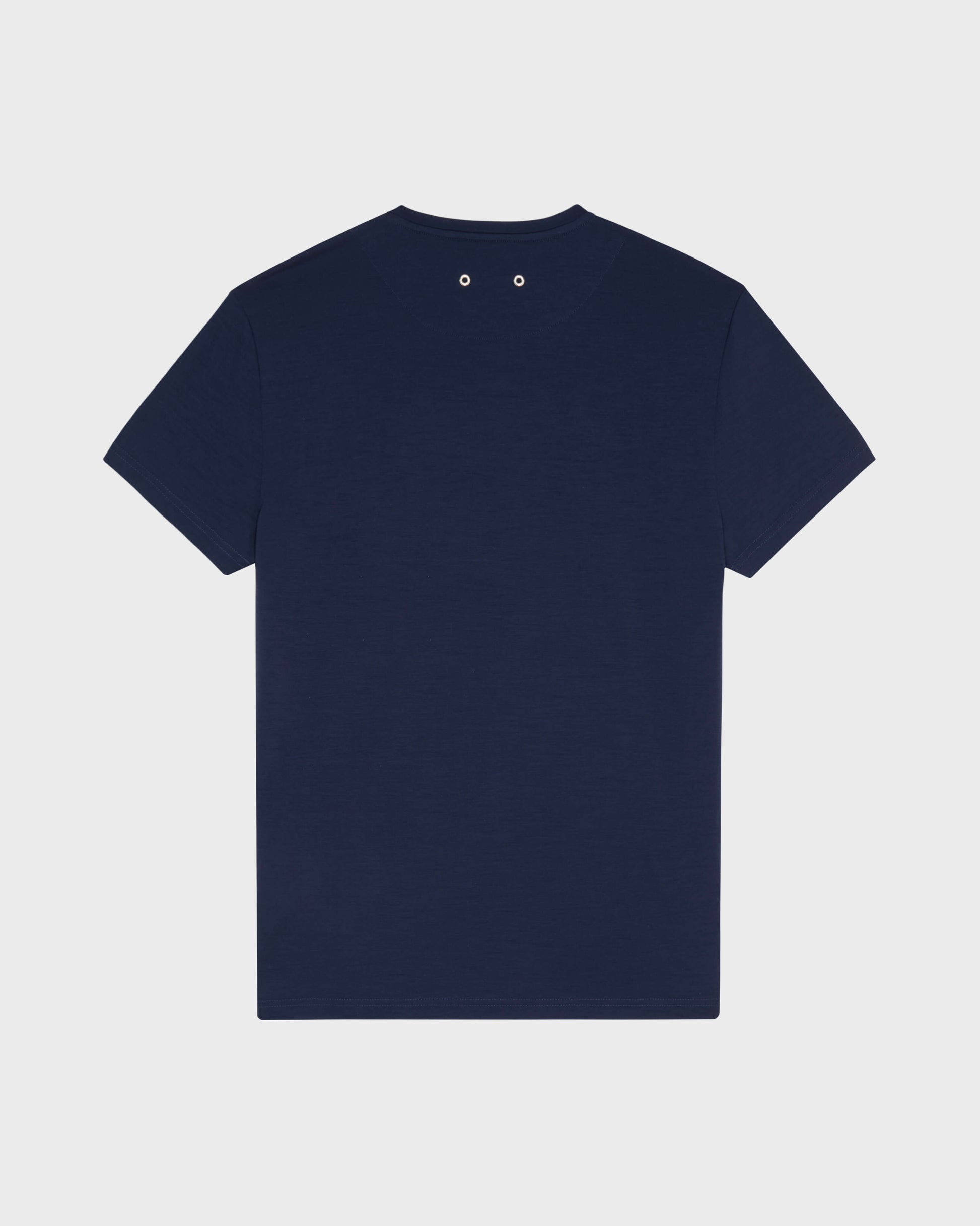 Vilebrequin Men Wool T-shirt Solid - Blue Navy