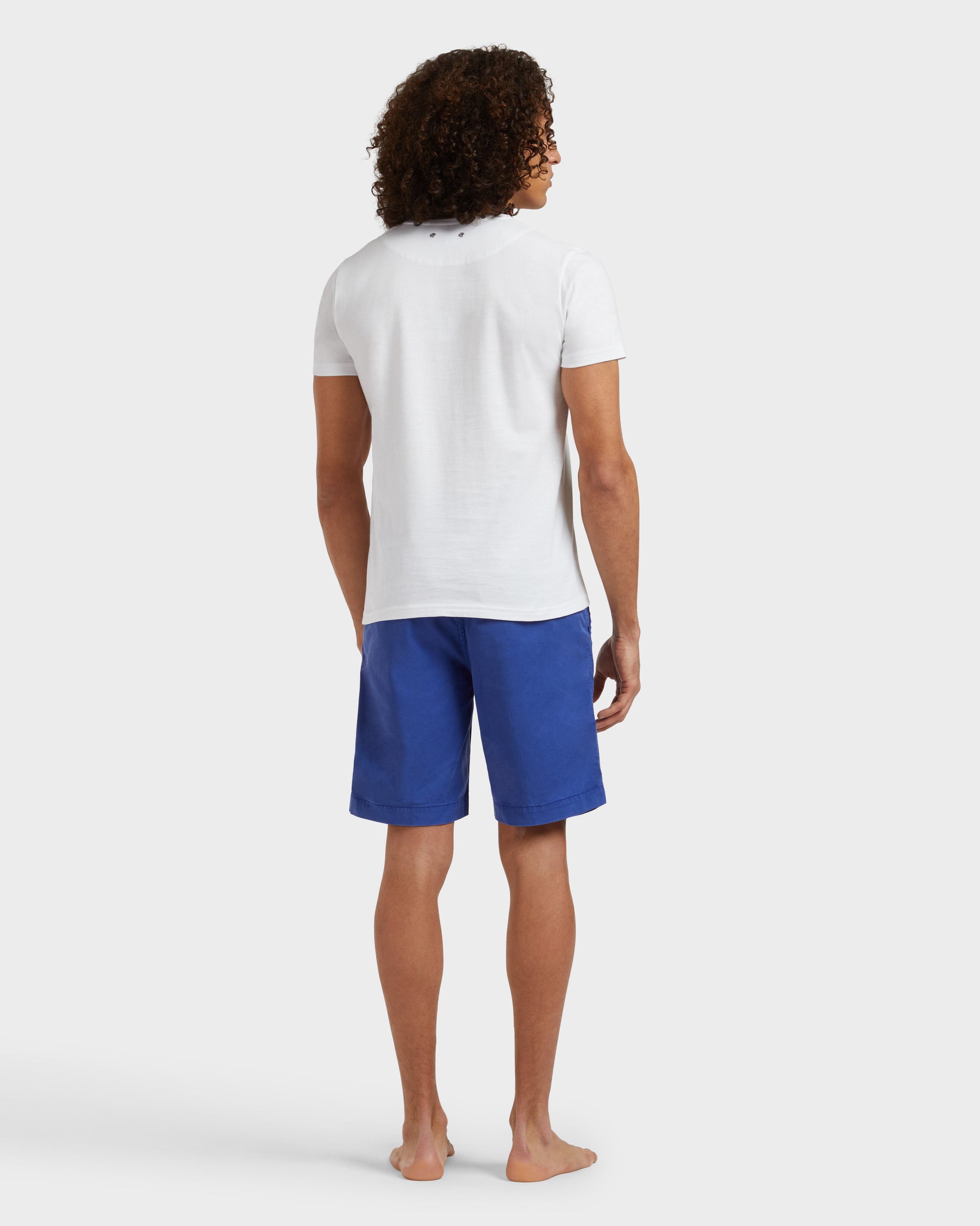 Vilebrequin Men Organic Cotton T-shirt Whales - White