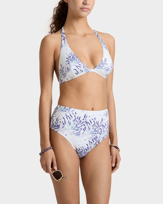 Vilebrequin Women Halter Bikini Top Lavender - White