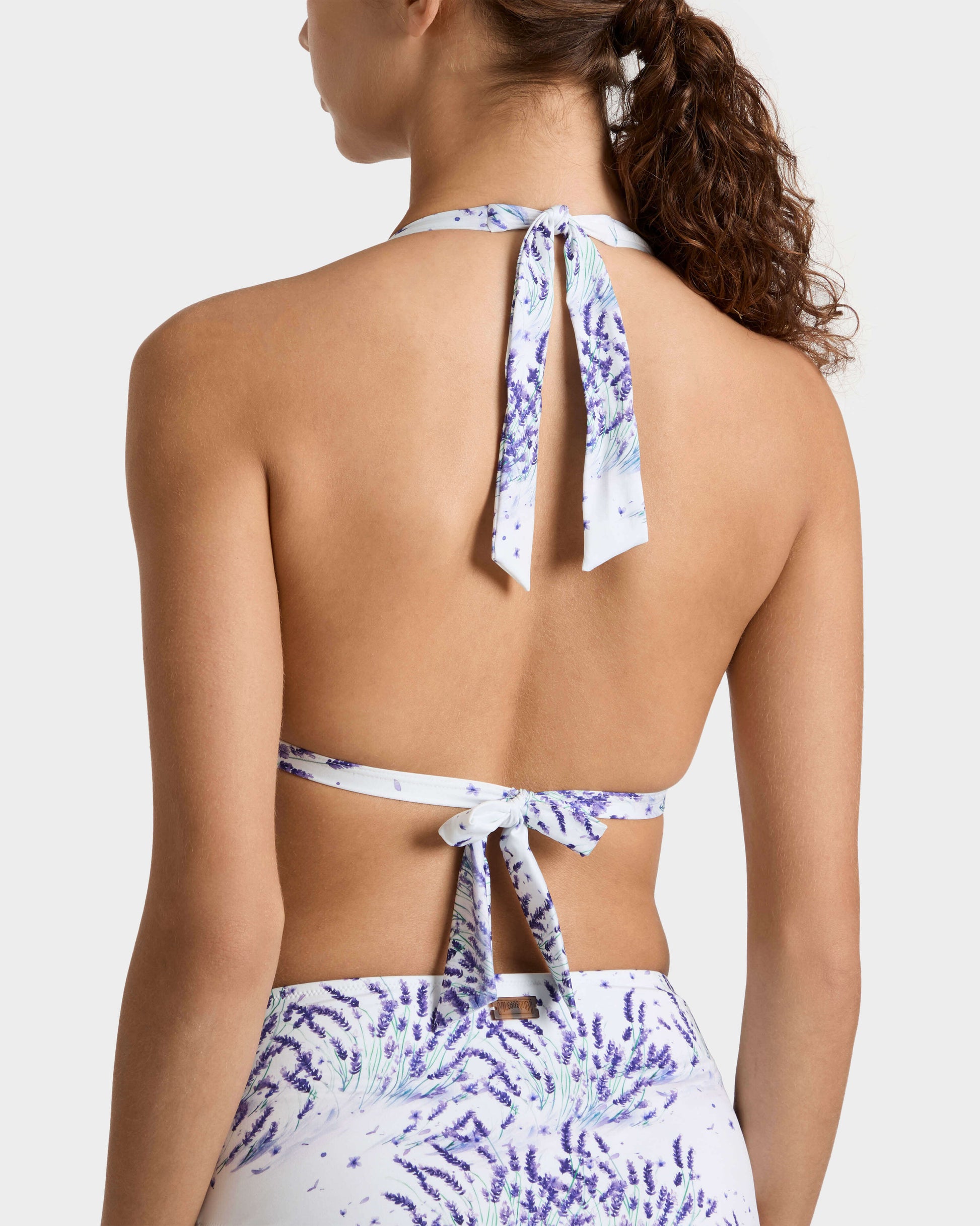Vilebrequin Women Halter Bikini Top Lavender - White