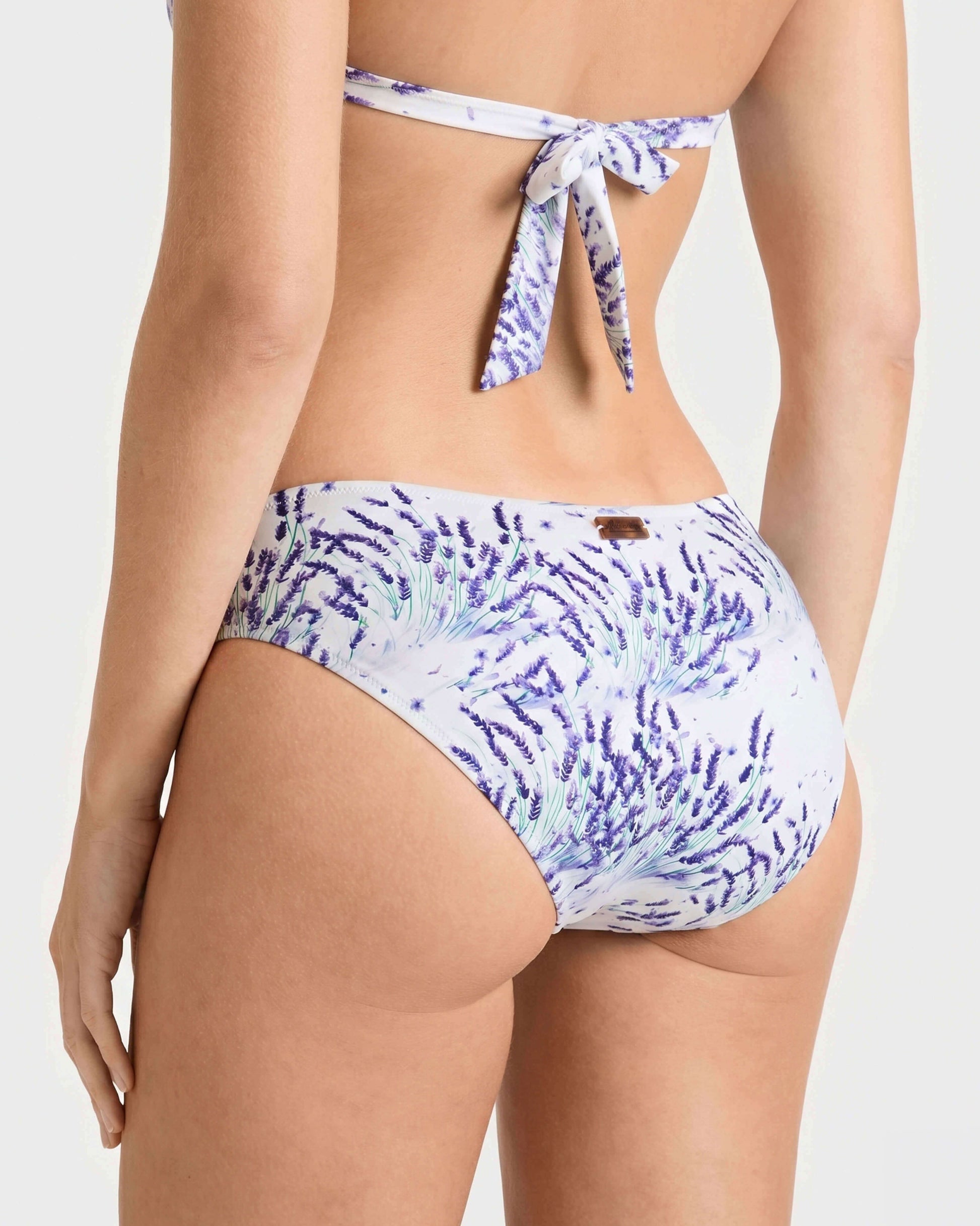 Vilebrequin Women Mid Rise Bikini Bottom Lavender - White