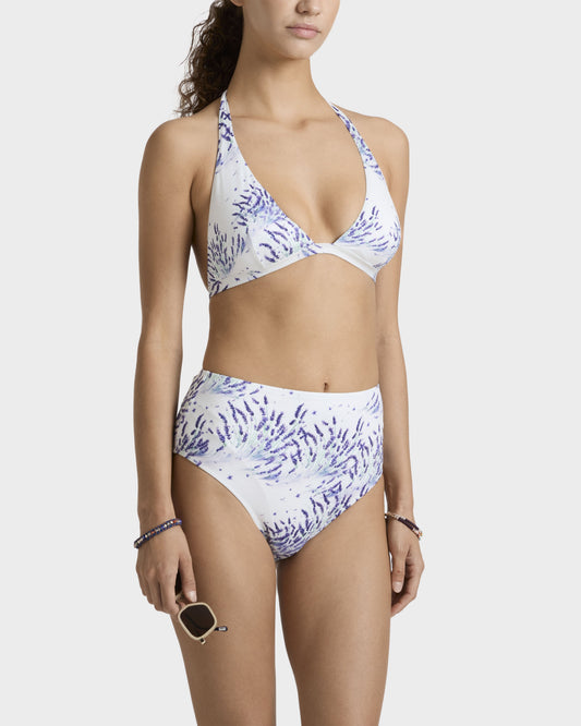 Vilebrequin Women High-waisted Bikini Bottom Lavender - White