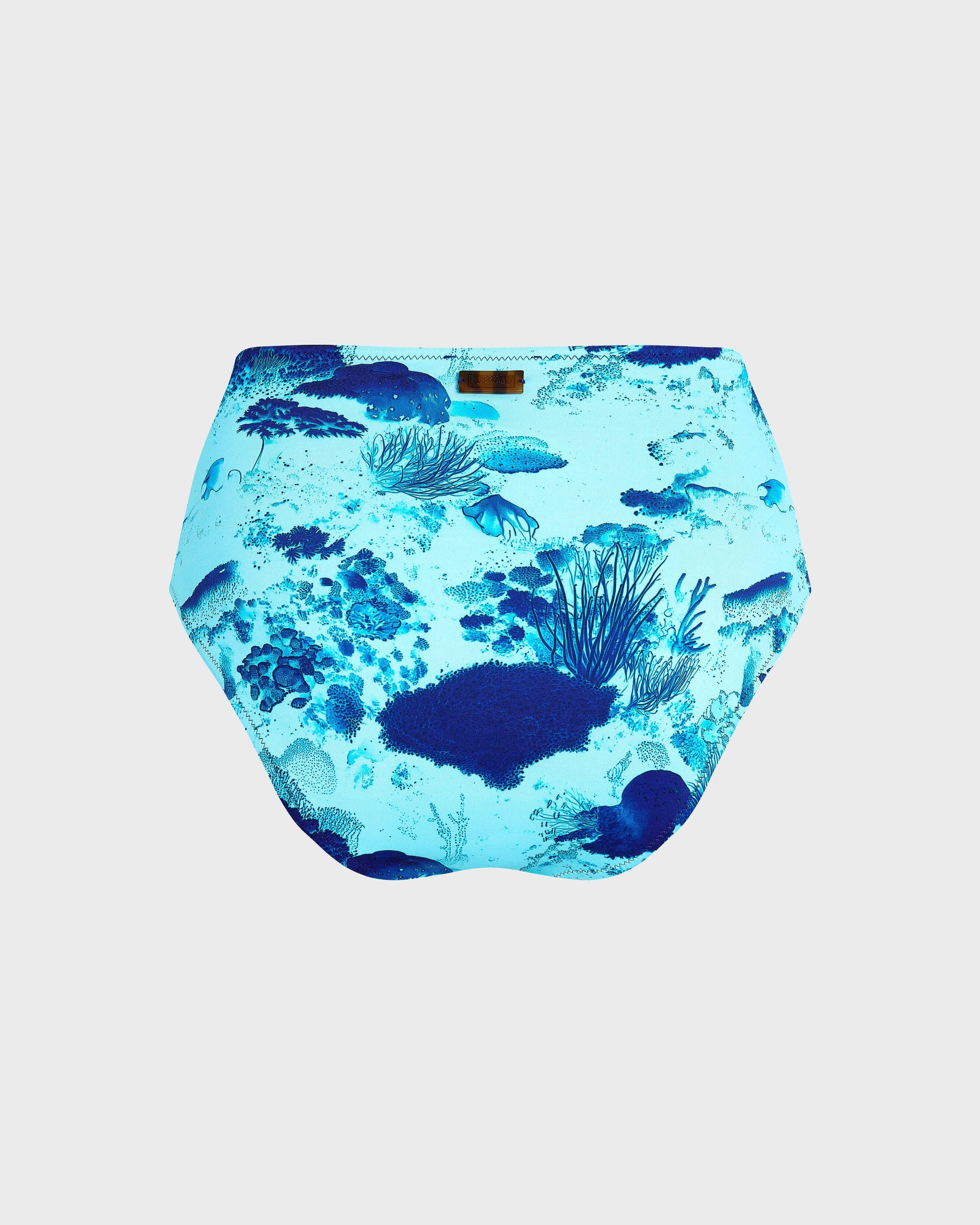 Vilebrequin Women High-waisted Bikini Bottom Coral Reef - Blue Oxygene
