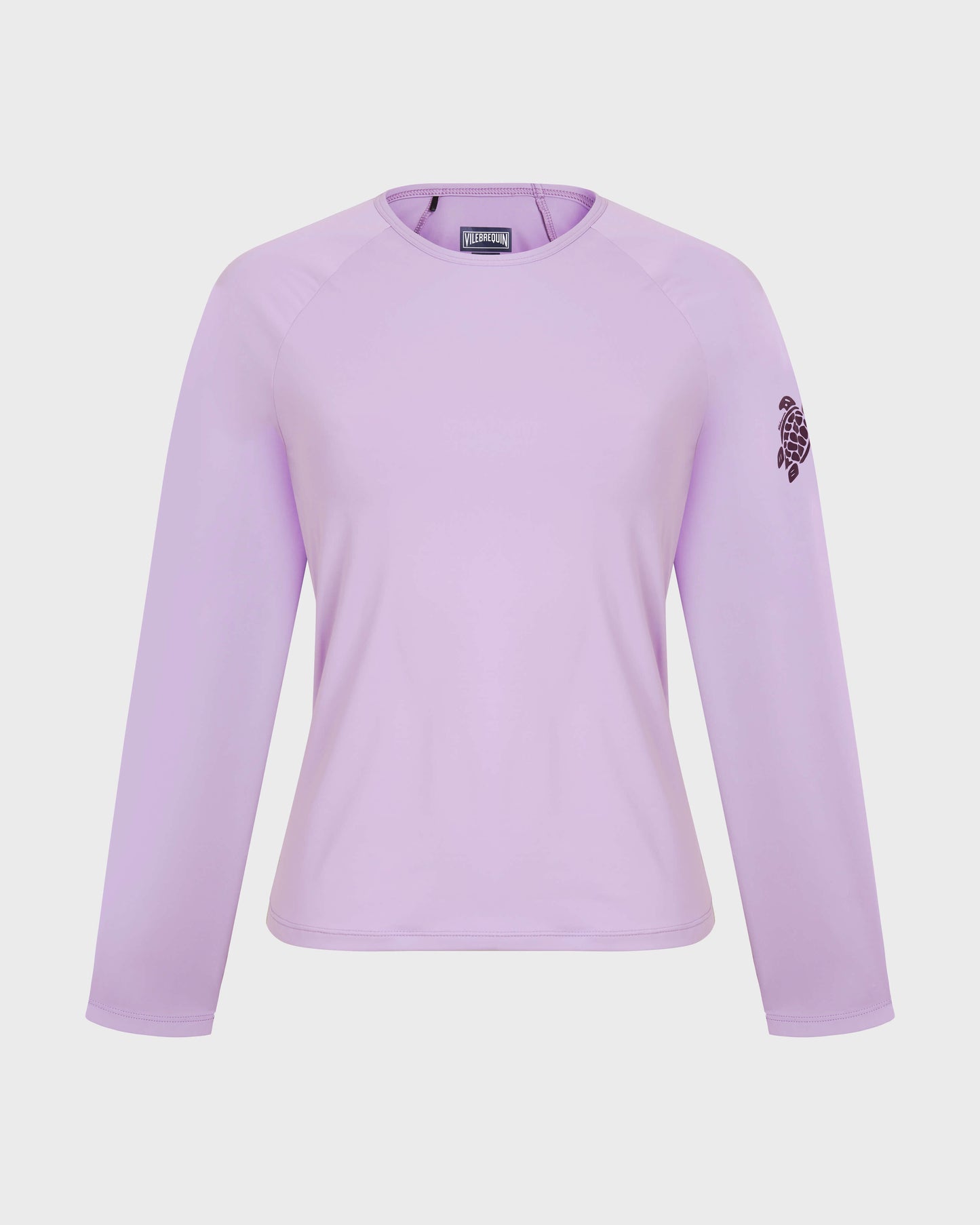 Vilebrequin Women Long Sleeves Rashguard Top Solid - Purple Fleur