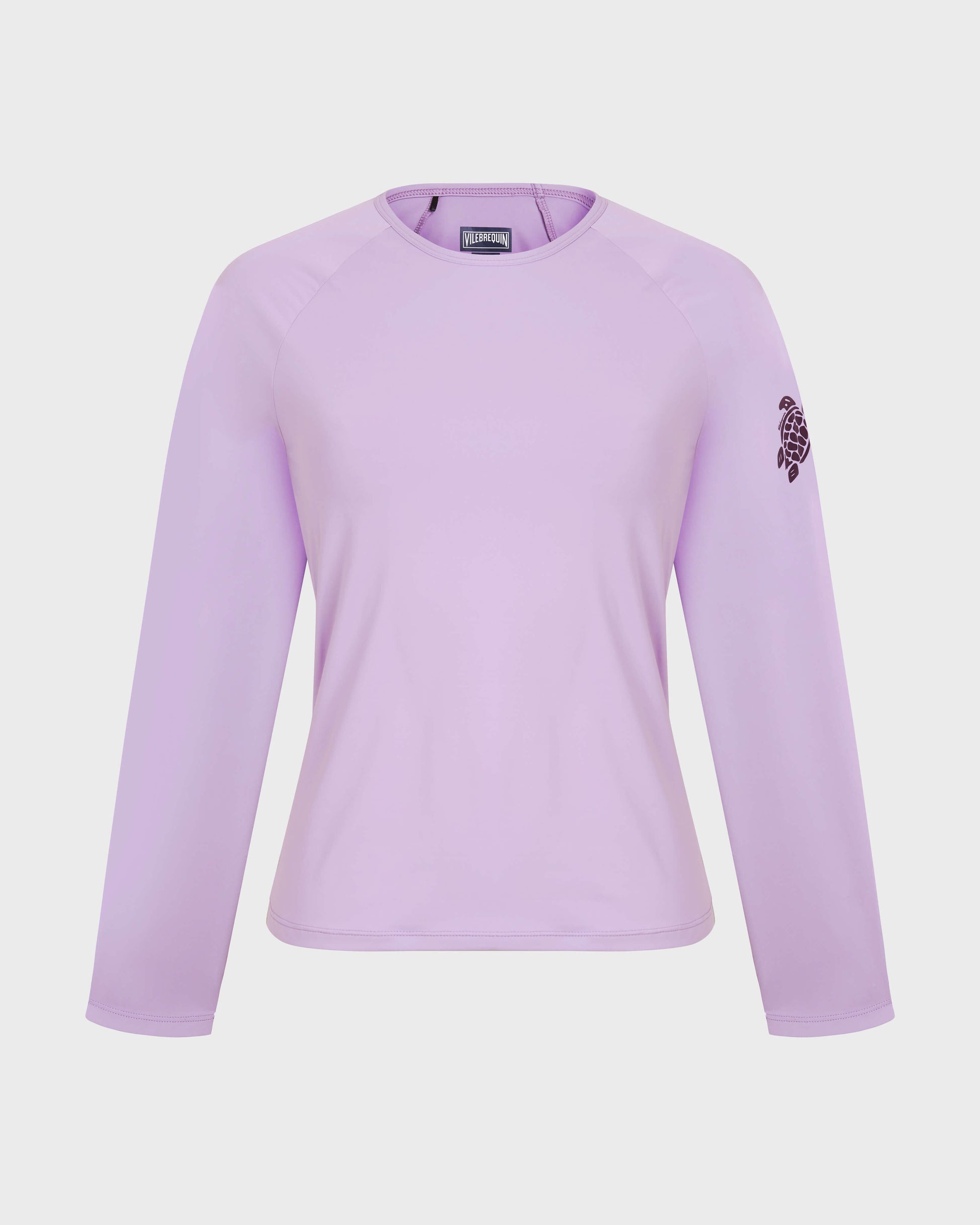Vilebrequin Women Long Sleeves Rashguard Top Solid - Purple Fleur