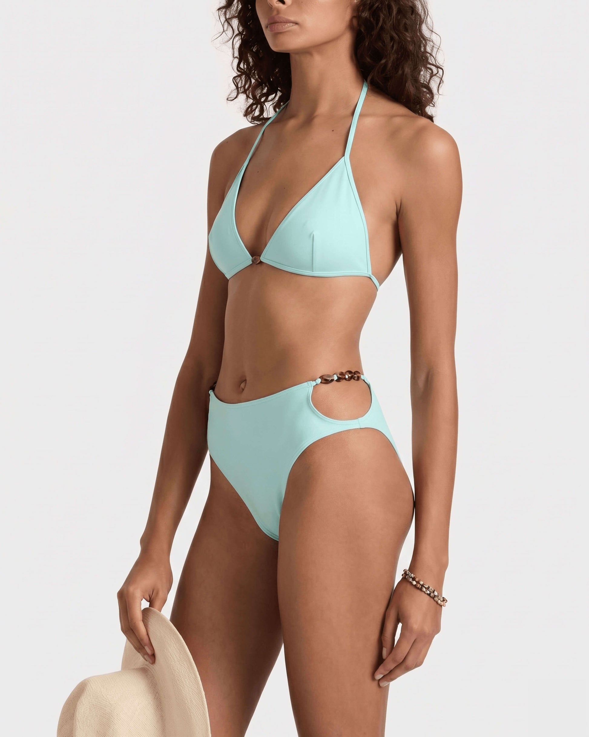 Vilebrequin Women High-waisted Bikini Bottom Solid - Blue Oxygene
