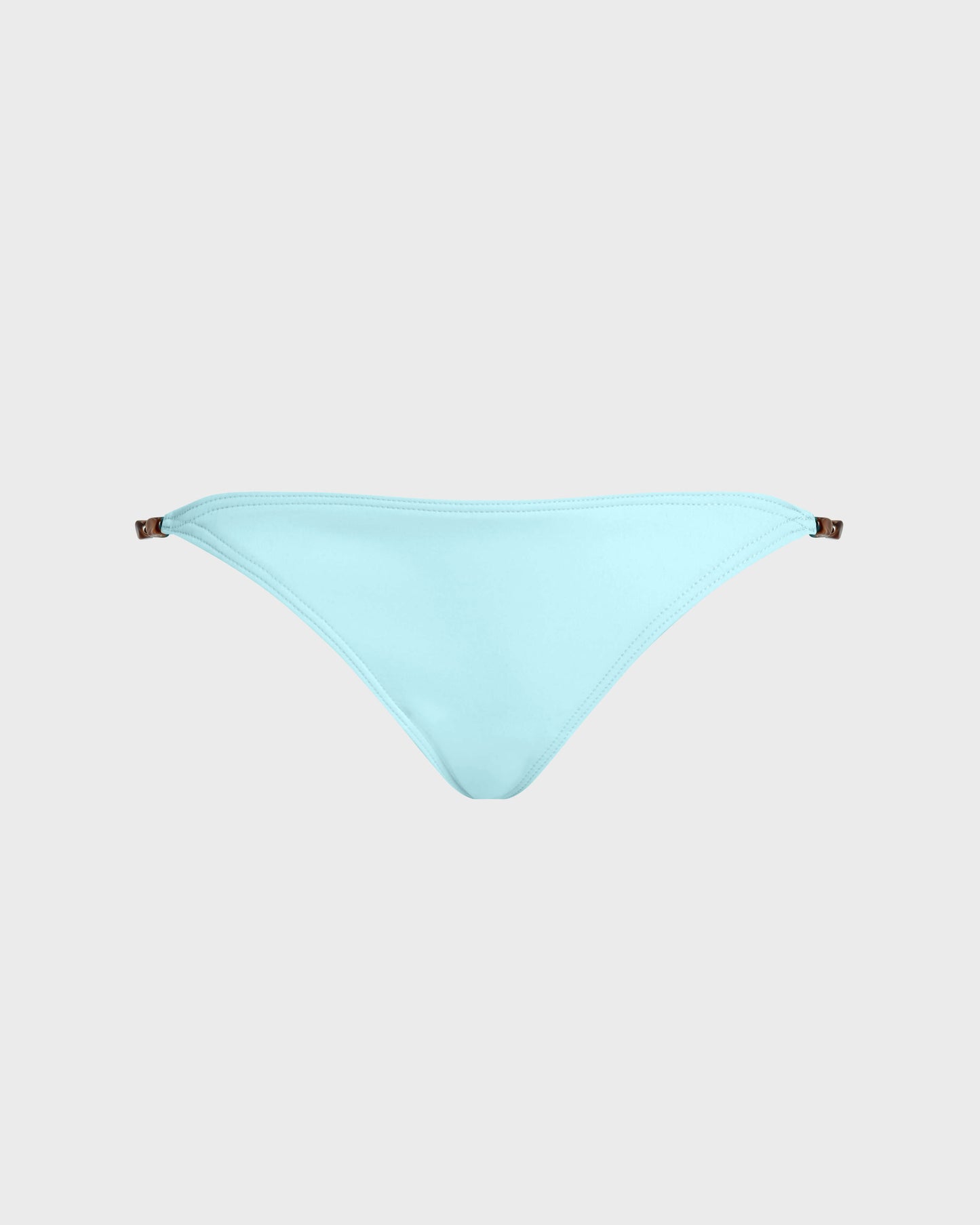 Vilebrequin Women Mini Brief Bikini Bottom Pearl Detail Solid - Blue Oxygene