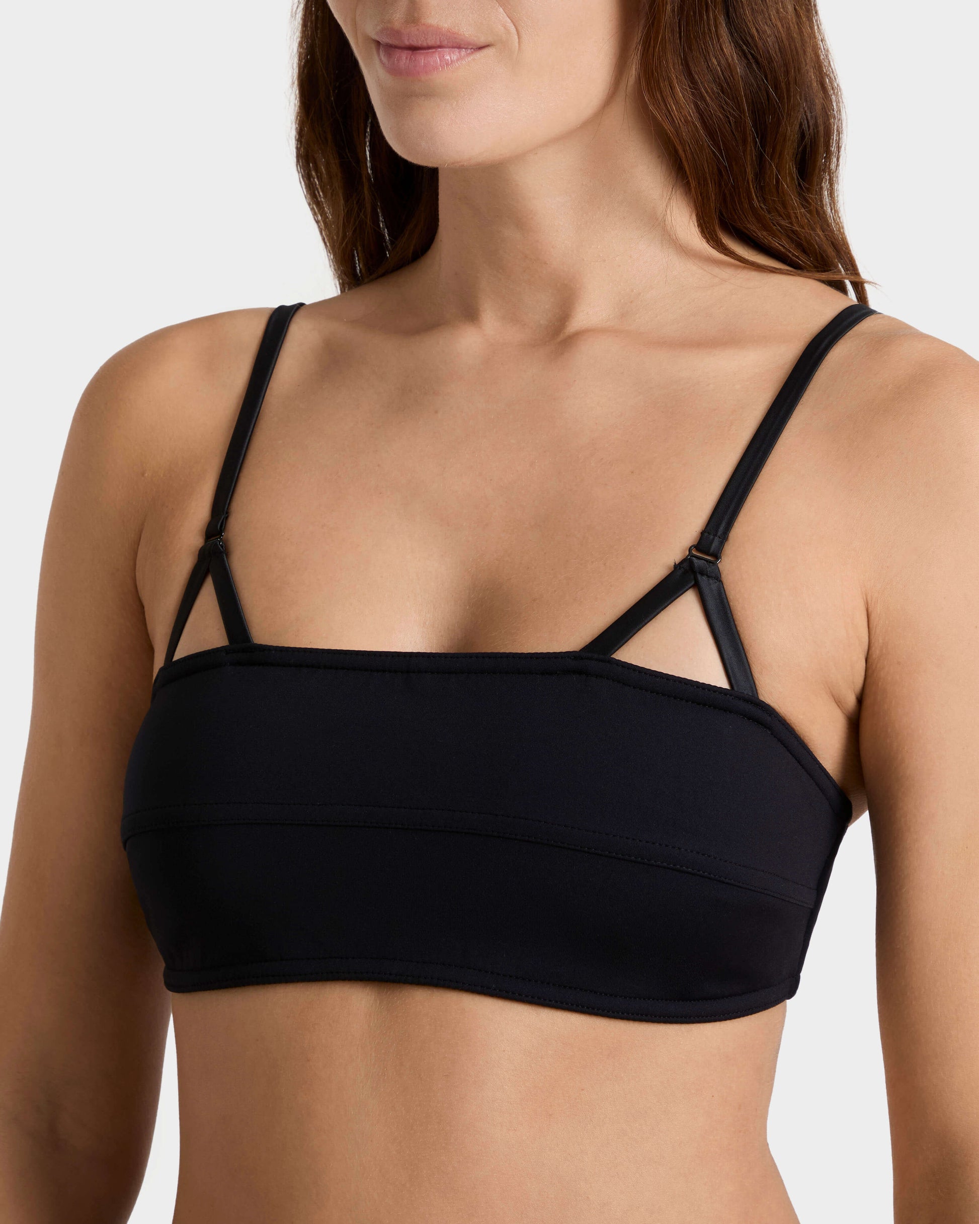 Vilebrequin Women Sculpting Bralette Bikini Top Solid - Black