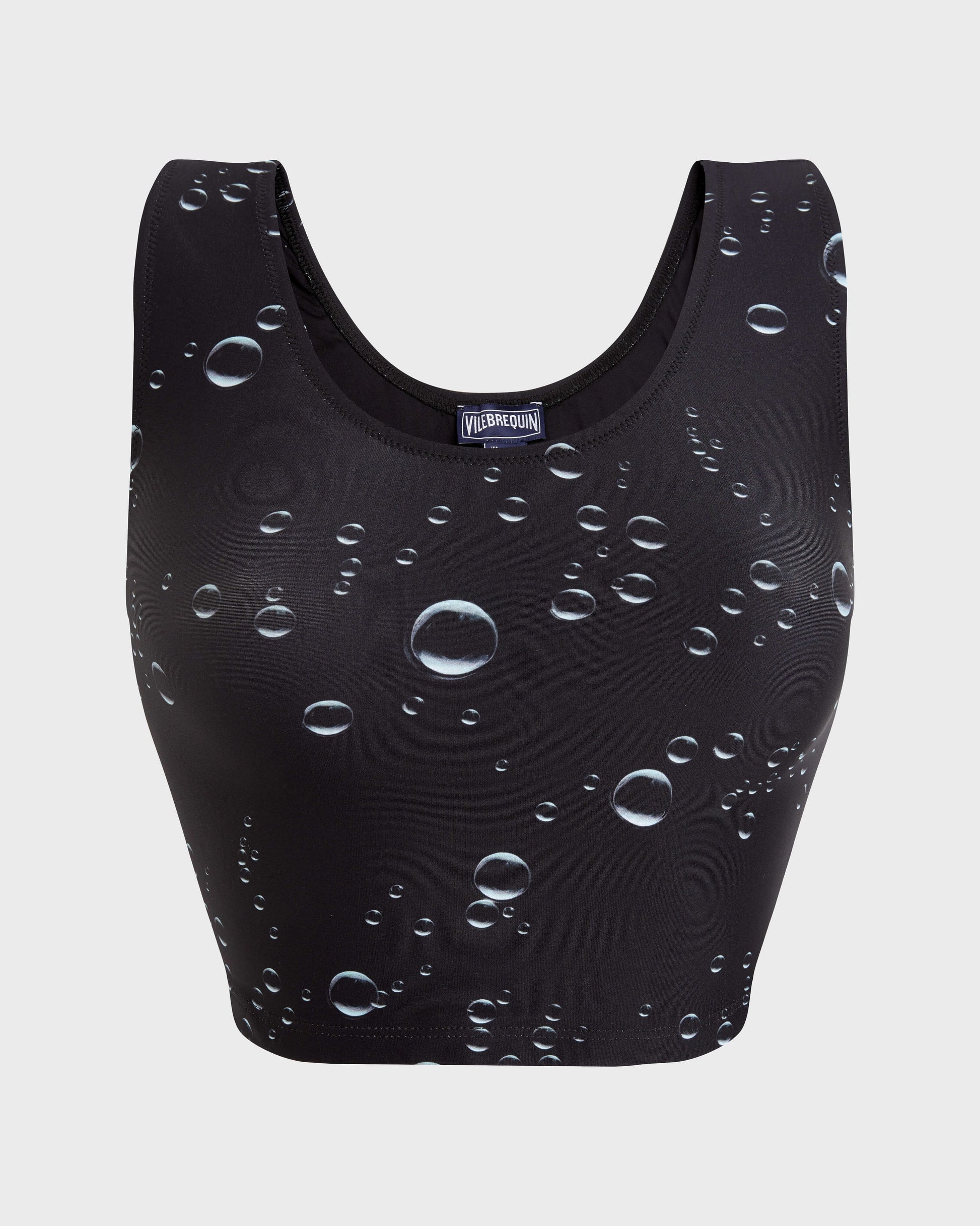 Vilebrequin Women Tankini Top Bubble 3D - Black