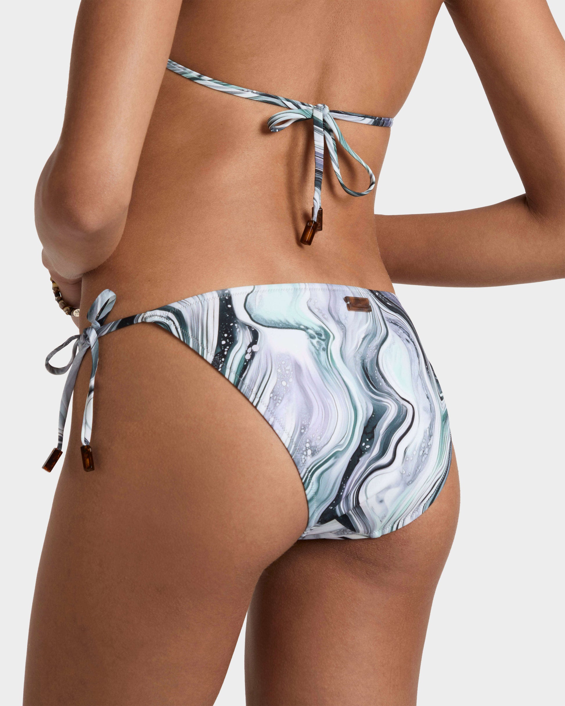Vilebrequin Women Side Tie Bikini Bottom Marble - White