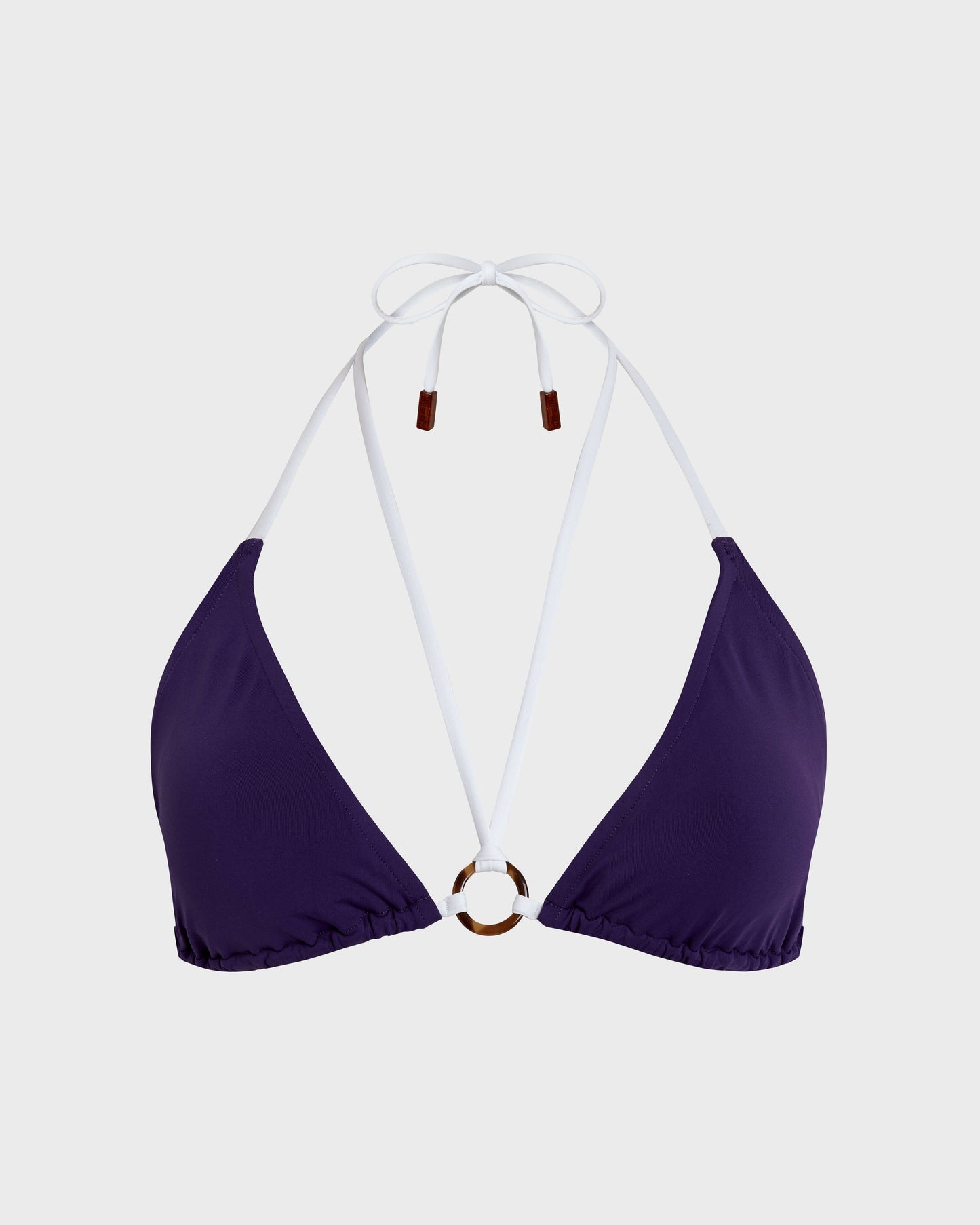 Vilebrequin Women Triangle Bikini Top Solid - Purple Violette