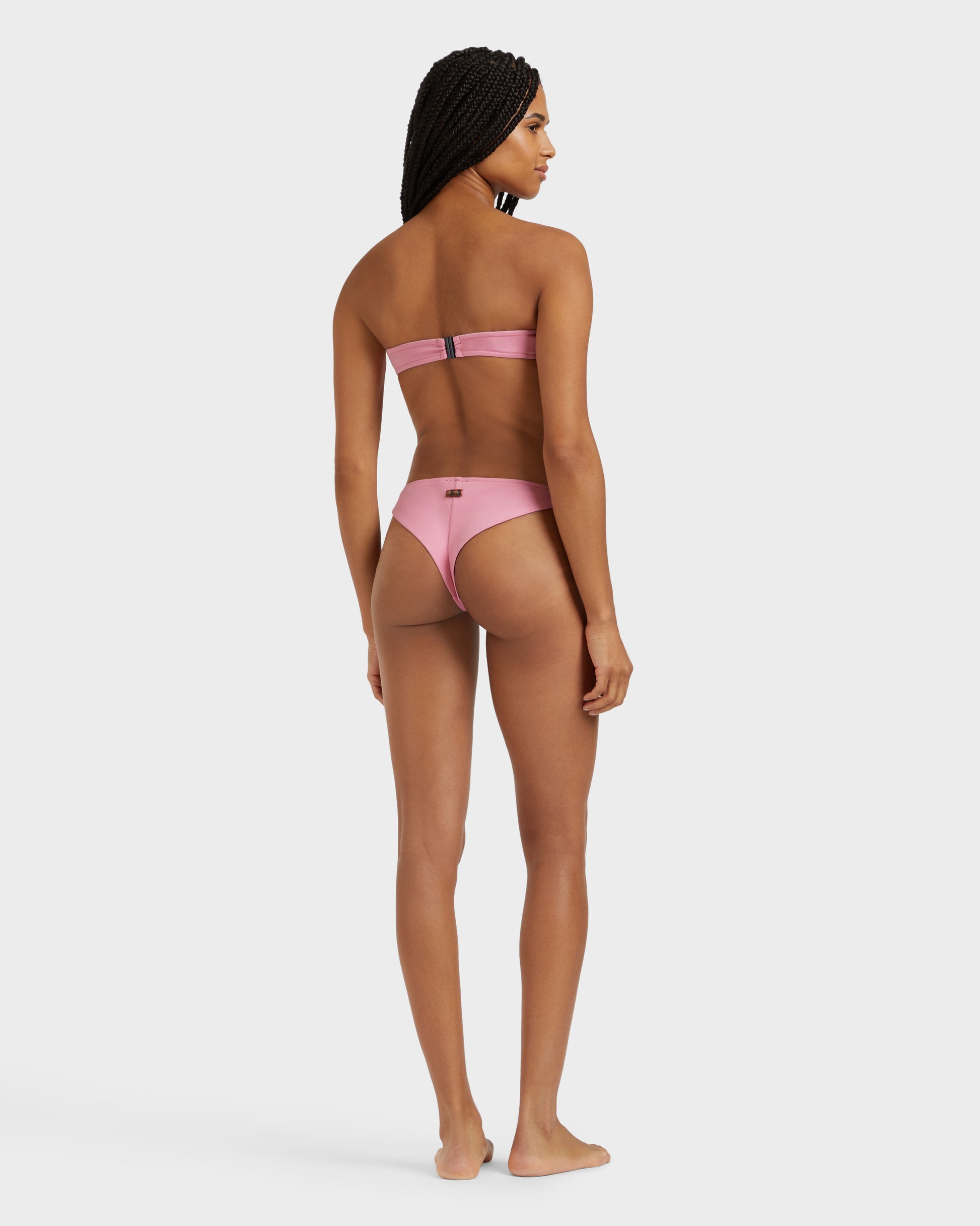 Vilebrequin Women Tanga Bikini Bottom Solid - Pink Boudoir