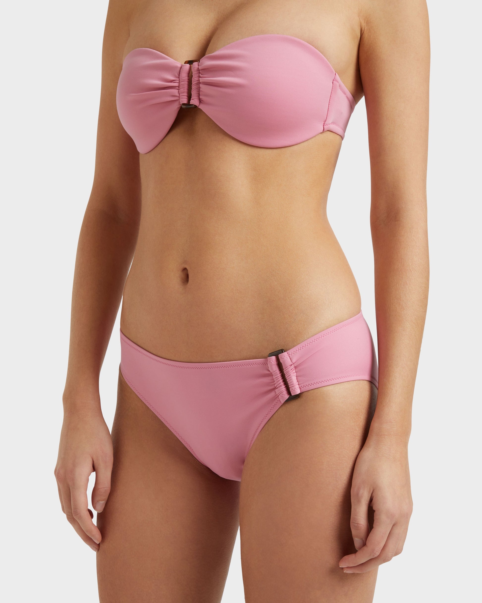 Vilebrequin Women Mid Rise Bikini Bottom Solid - Pink Boudoir