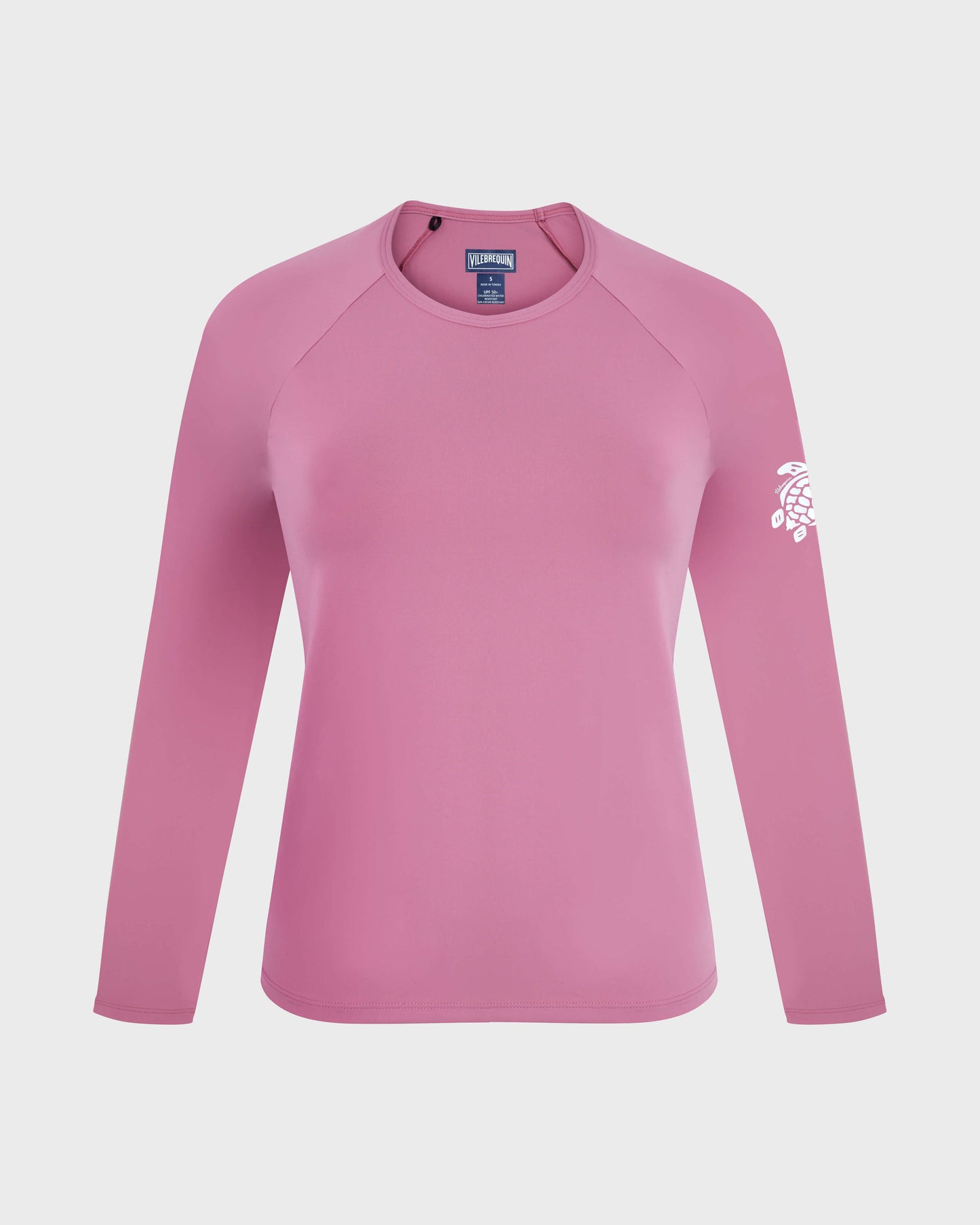 Vilebrequin Women Long Sleeves Rashguard Top Solid - Pink Boudoir