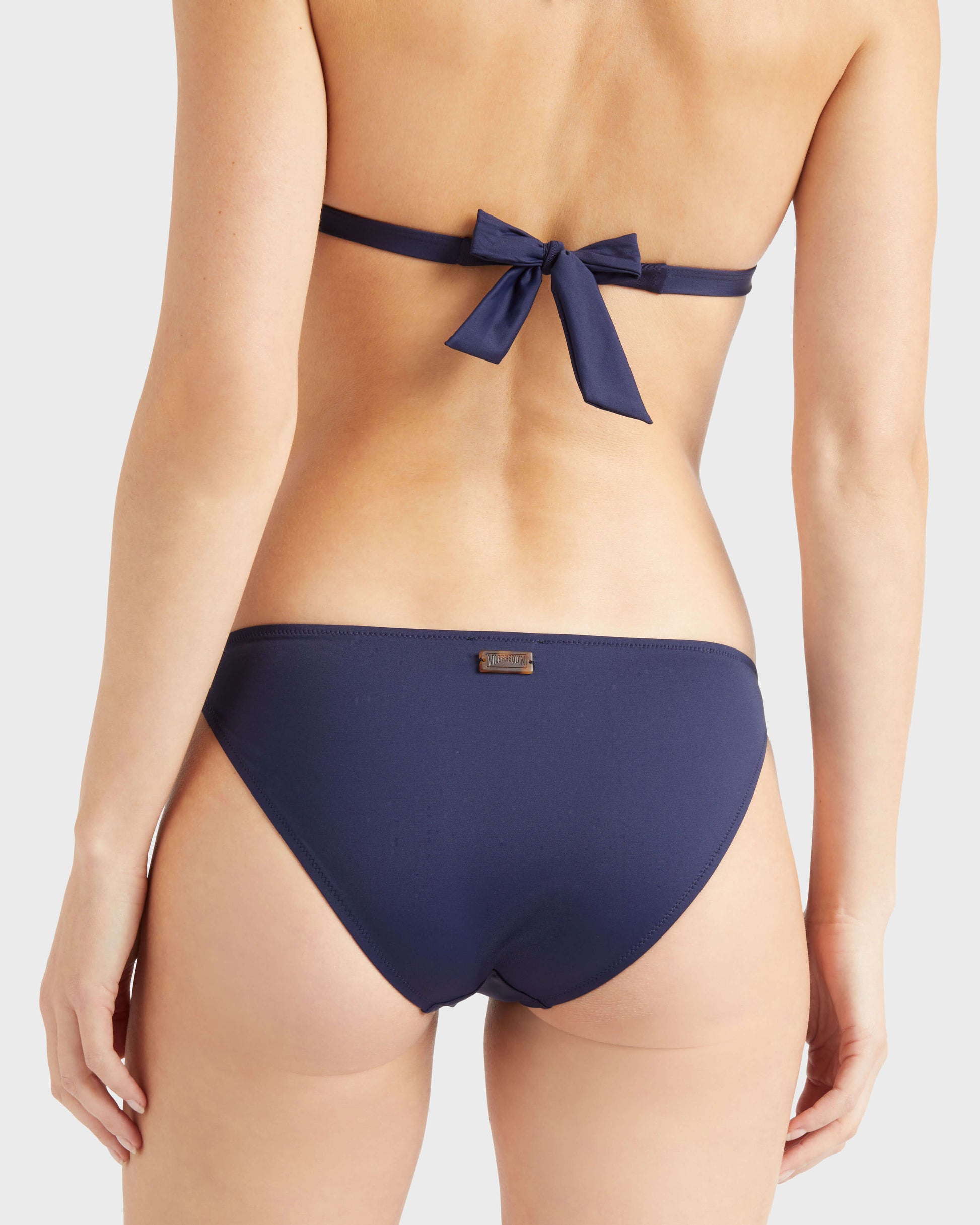 Vilebrequin Women Mini brief Bikini Bottom Strass - Blue Navy