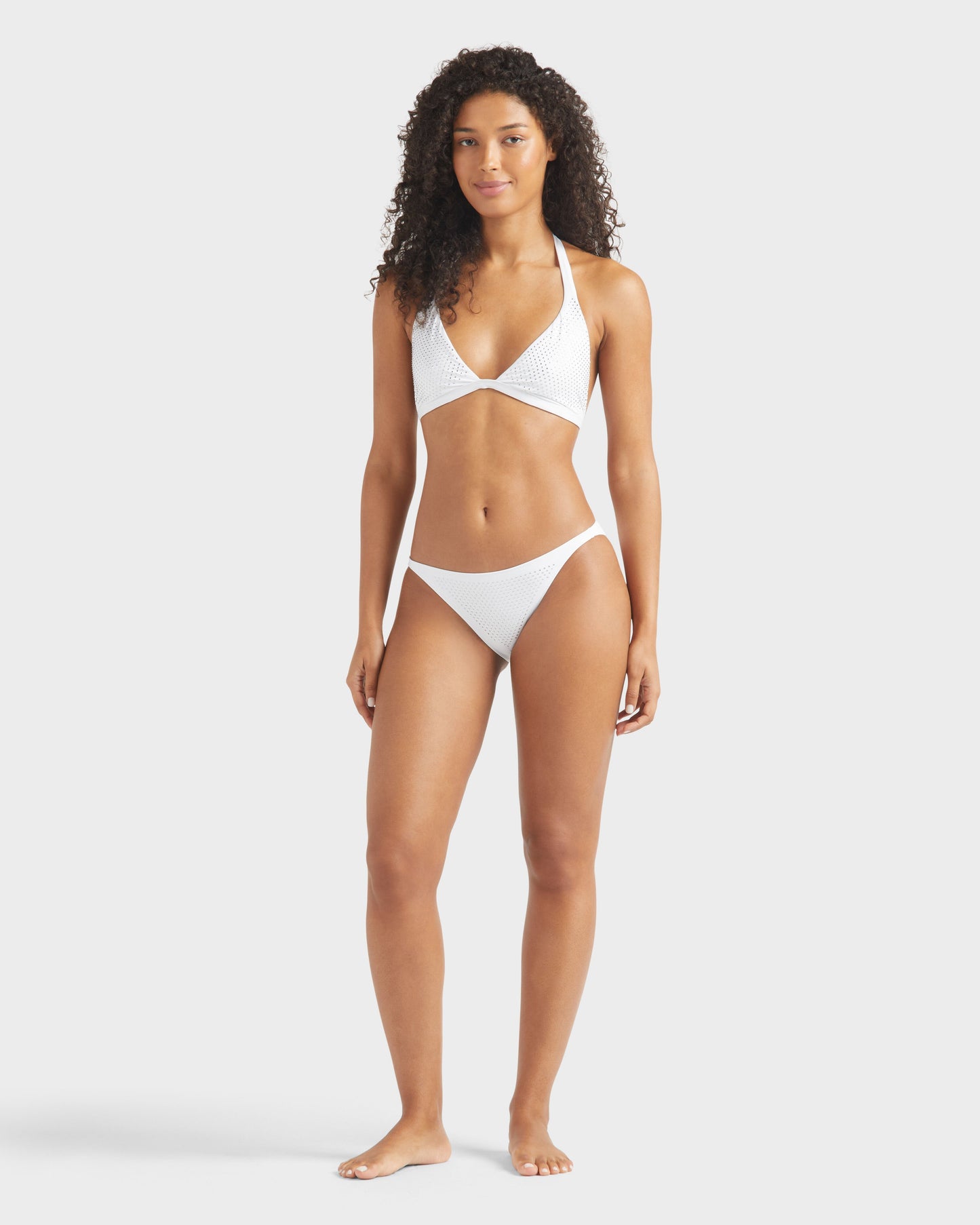 Vilebrequin Women Halter Bikini Top Strass - White