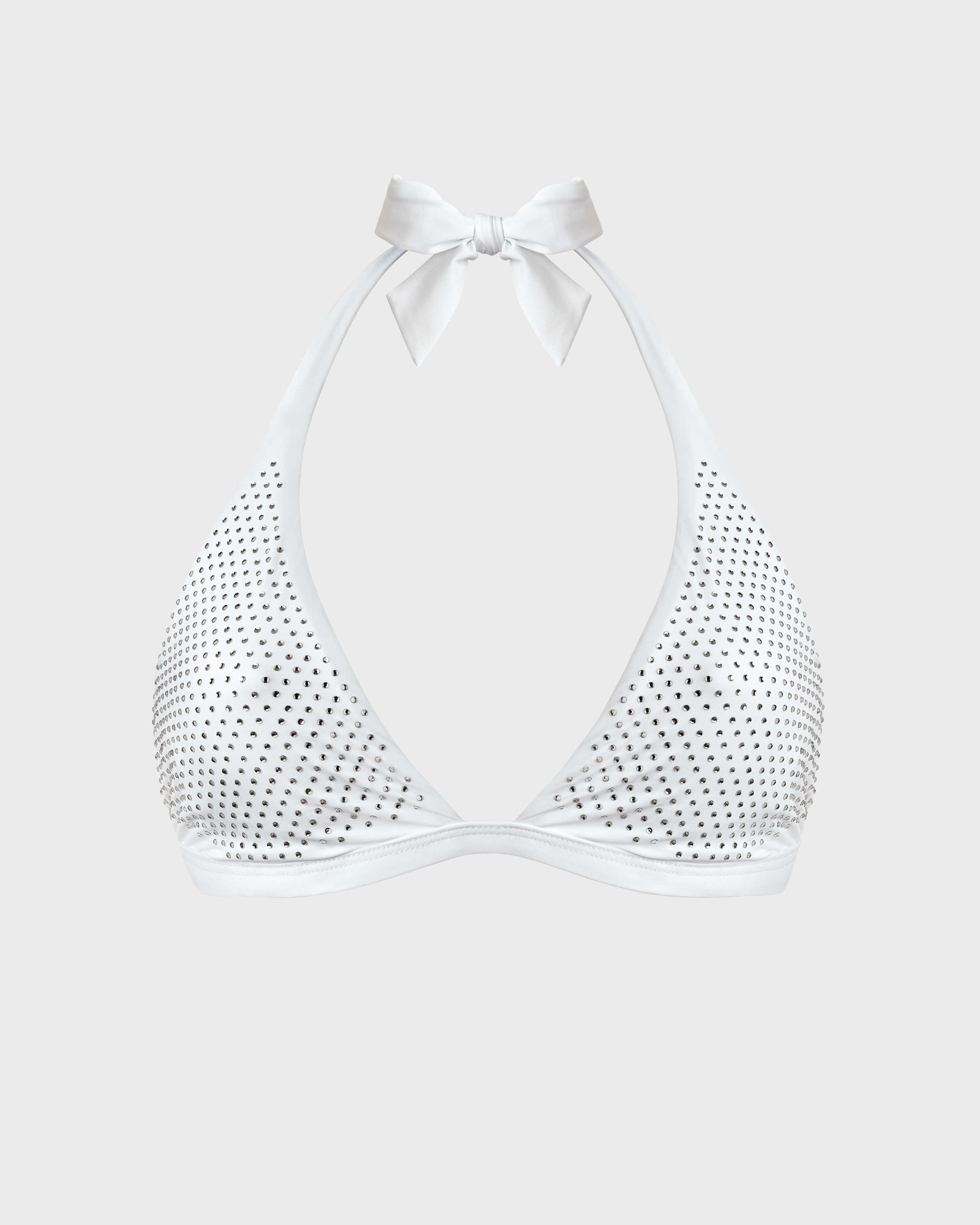 Vilebrequin Women Halter Bikini Top Strass - White