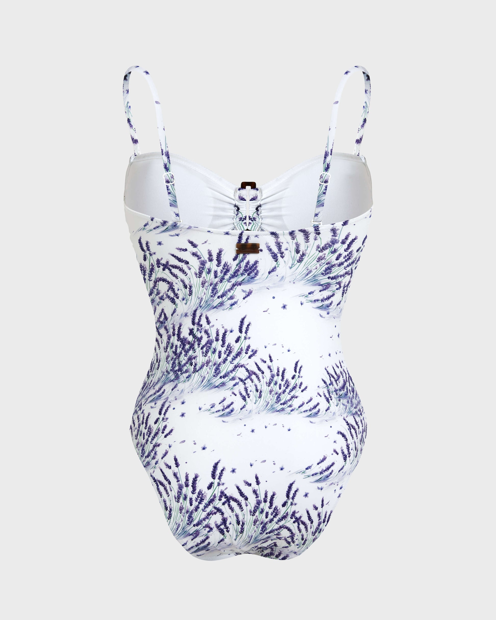 Vilebrequin Women Bandeau One-piece Swimsuit Lavender - White