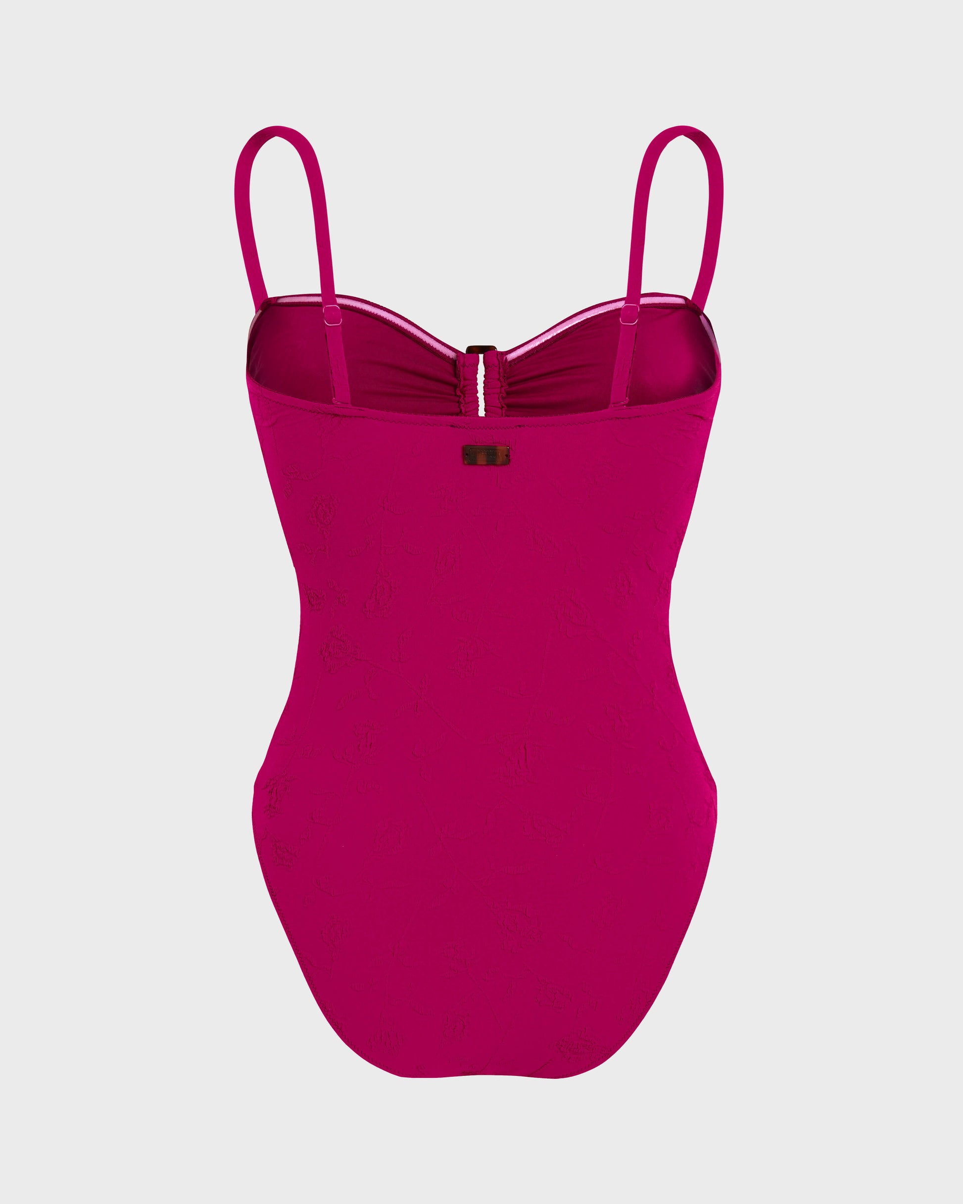 Vilebrequin Women Jacquard One-piece Swimsuit Roses - Red Crimson purple