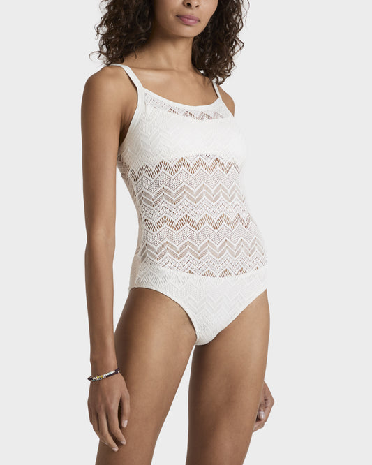 Vilebrequin Women Lace One-piece Swimsuit - Off white
