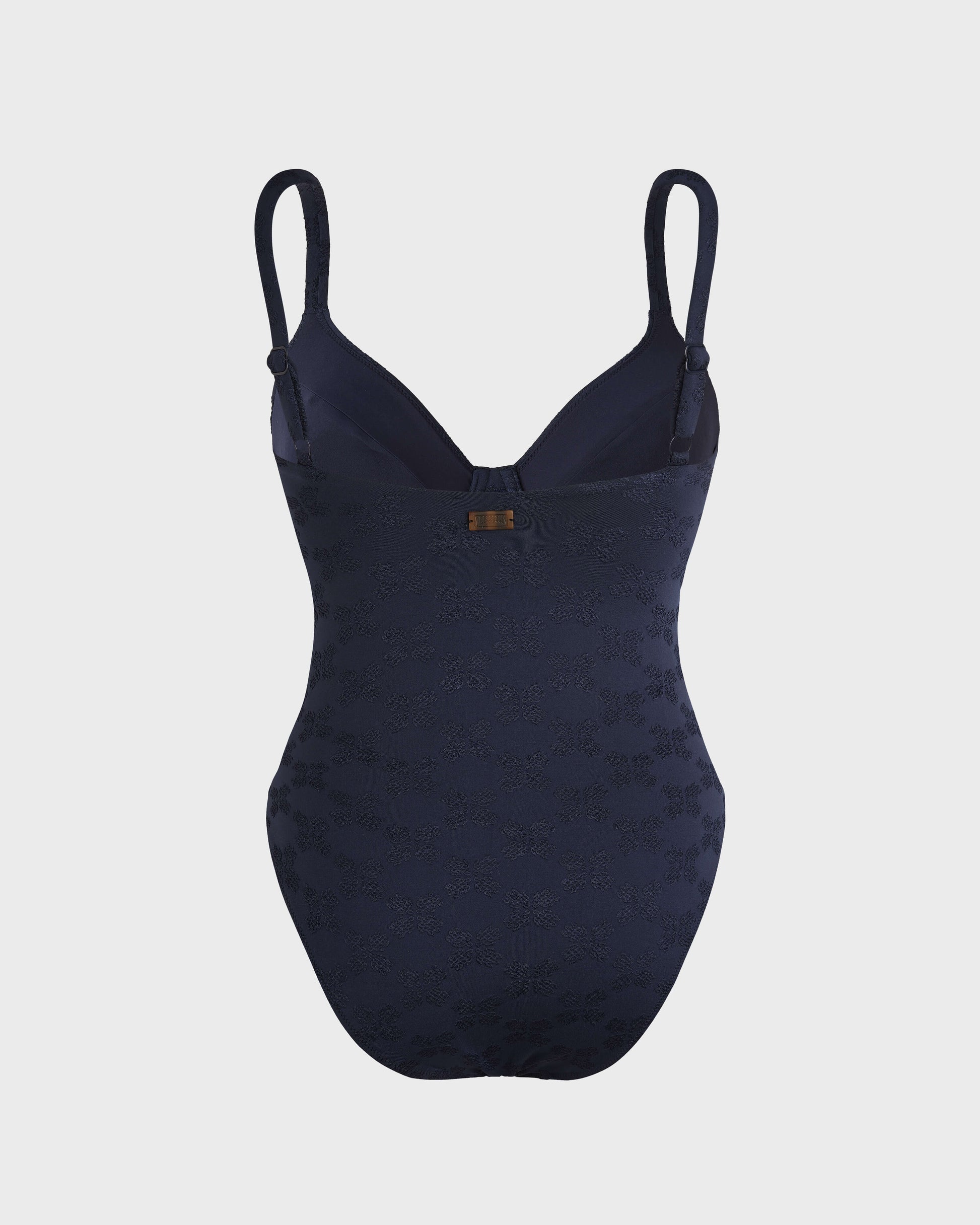 Vilebrequin Women Underwire One-piece Swimsuit Turtles Monogram - Blue Navy