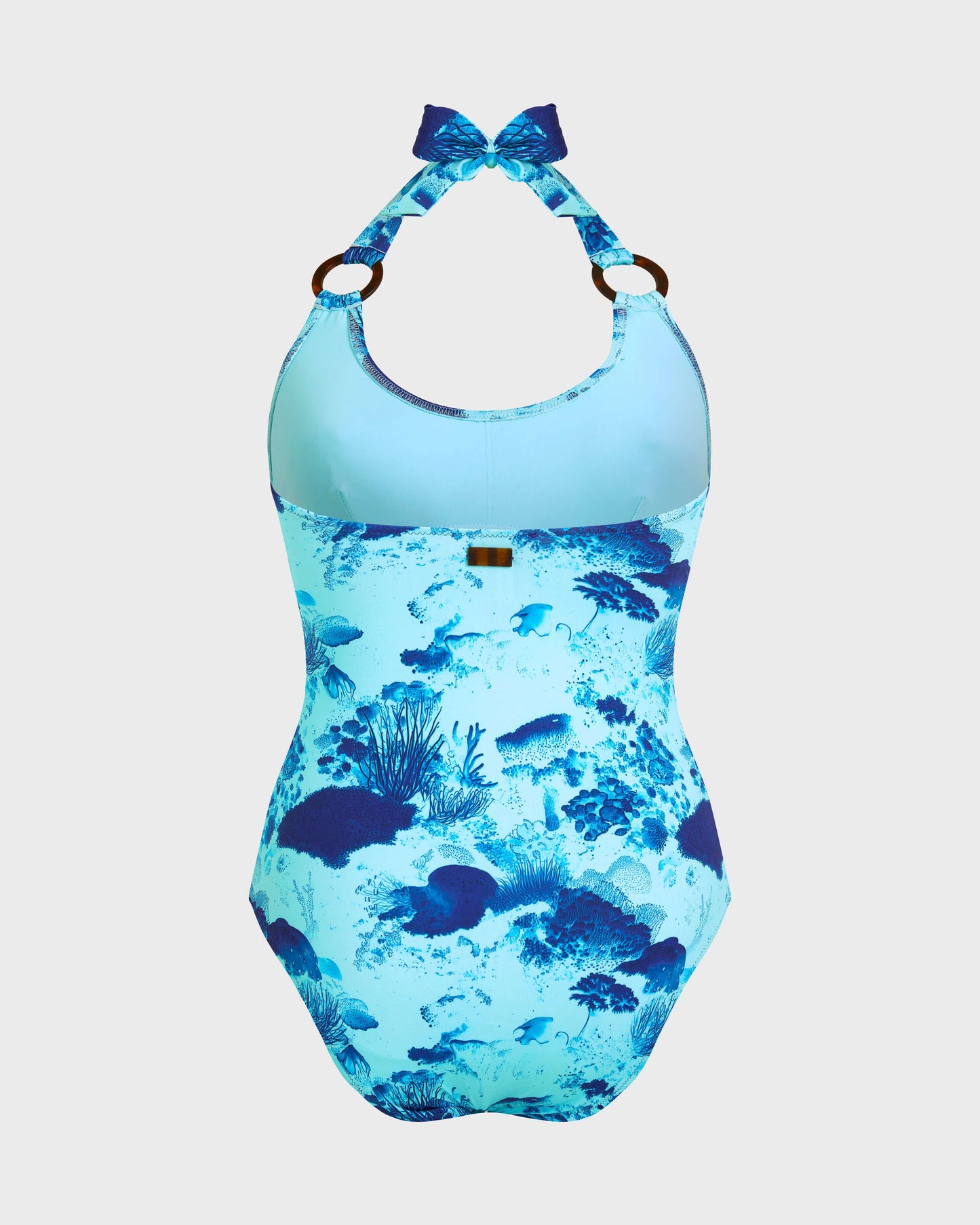 Vilebrequin Women Halter One-piece Swimsuit Coral Reef - Blue Oxygene