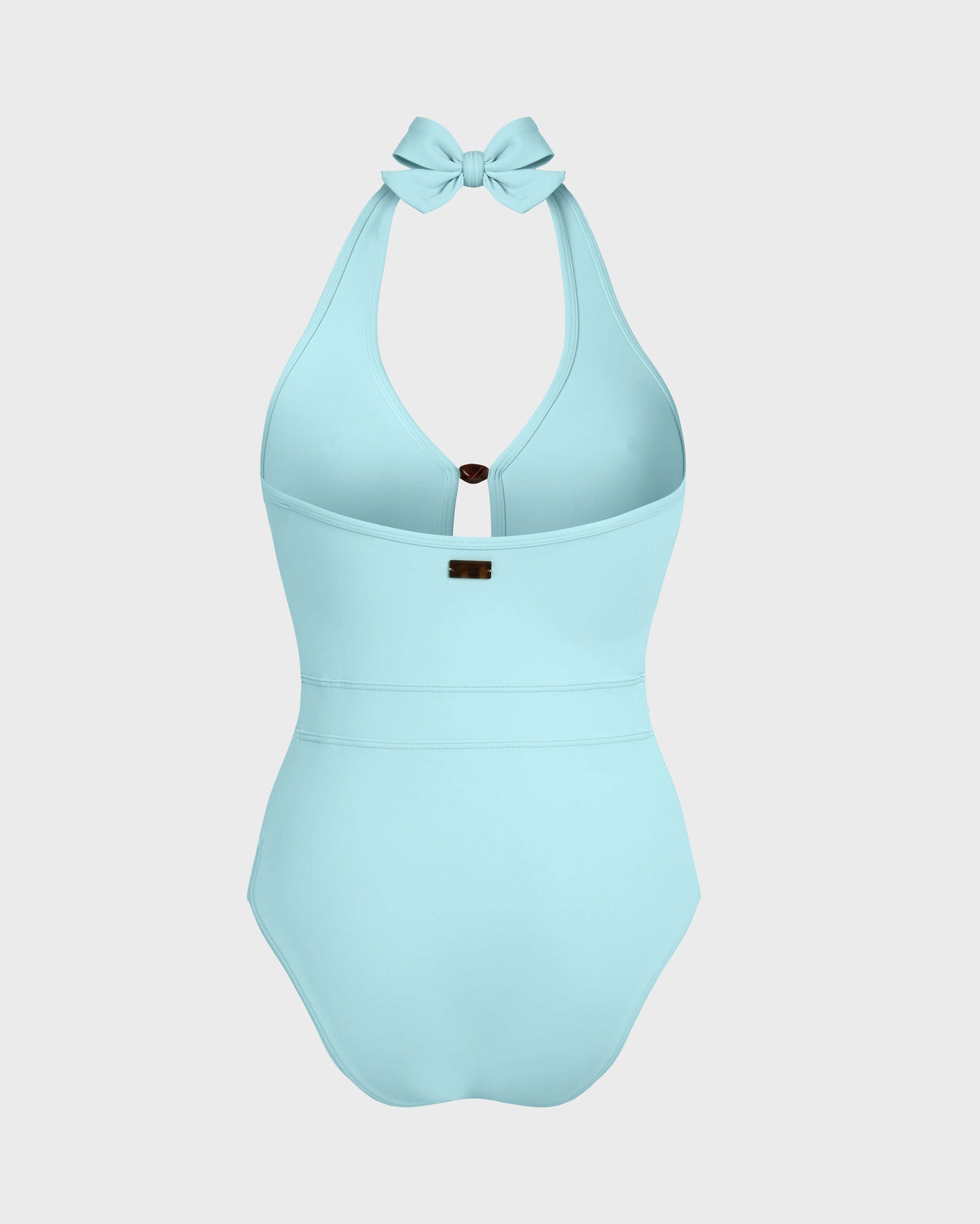 Vilebrequin Women Sculpting One-piece Swimsuit Pearl Detail Solid - Blue Oxygene
