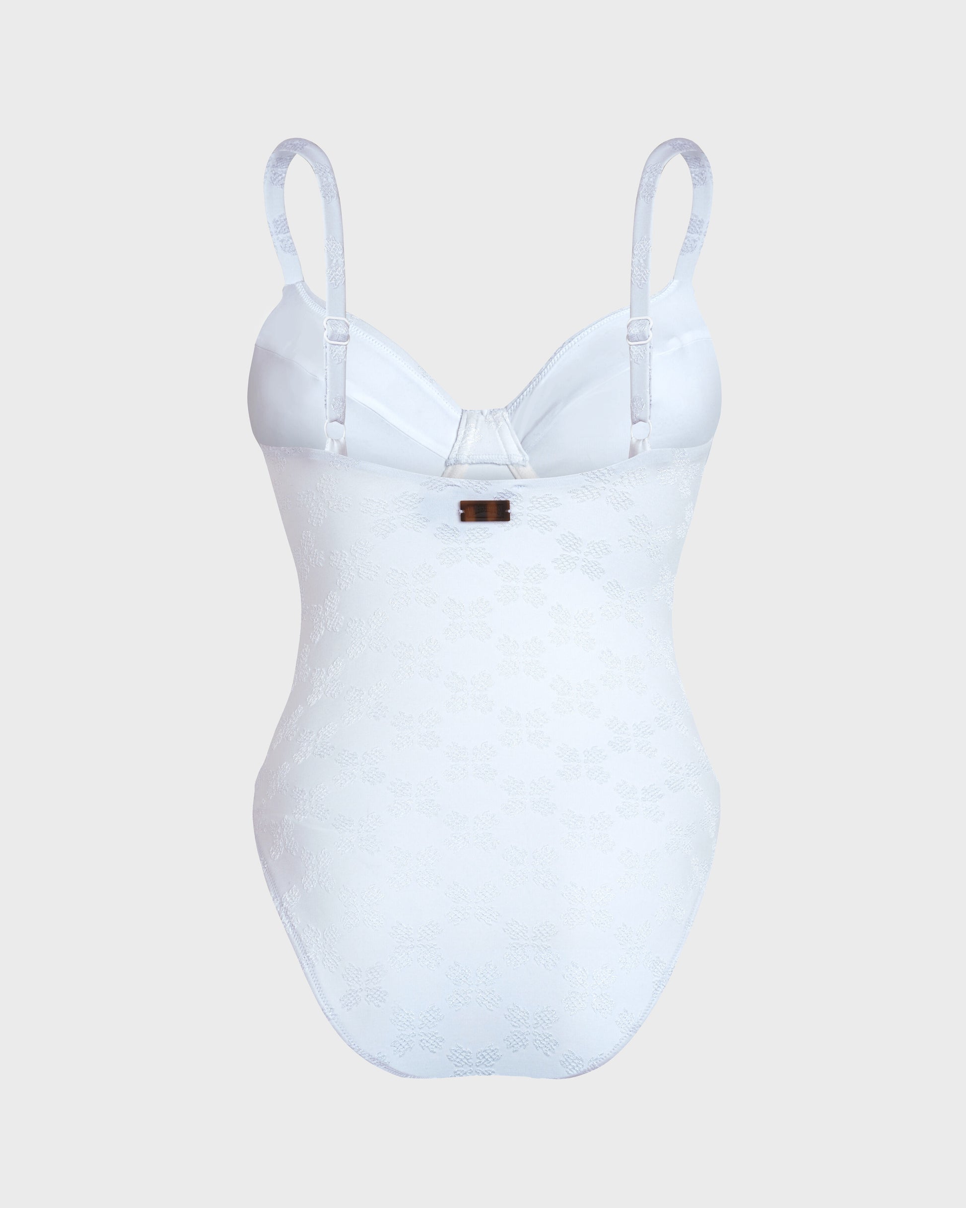 Vilebrequin Women Underwire One-piece Swimsuit Turtles Monogram - White