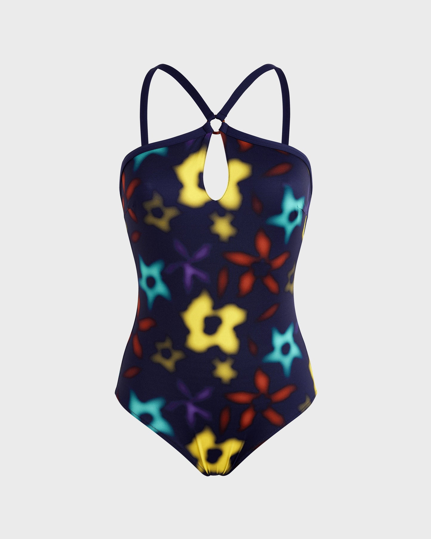Vilebrequin Women Key Hole One-piece Swimsuit Blurred - Blue Navy