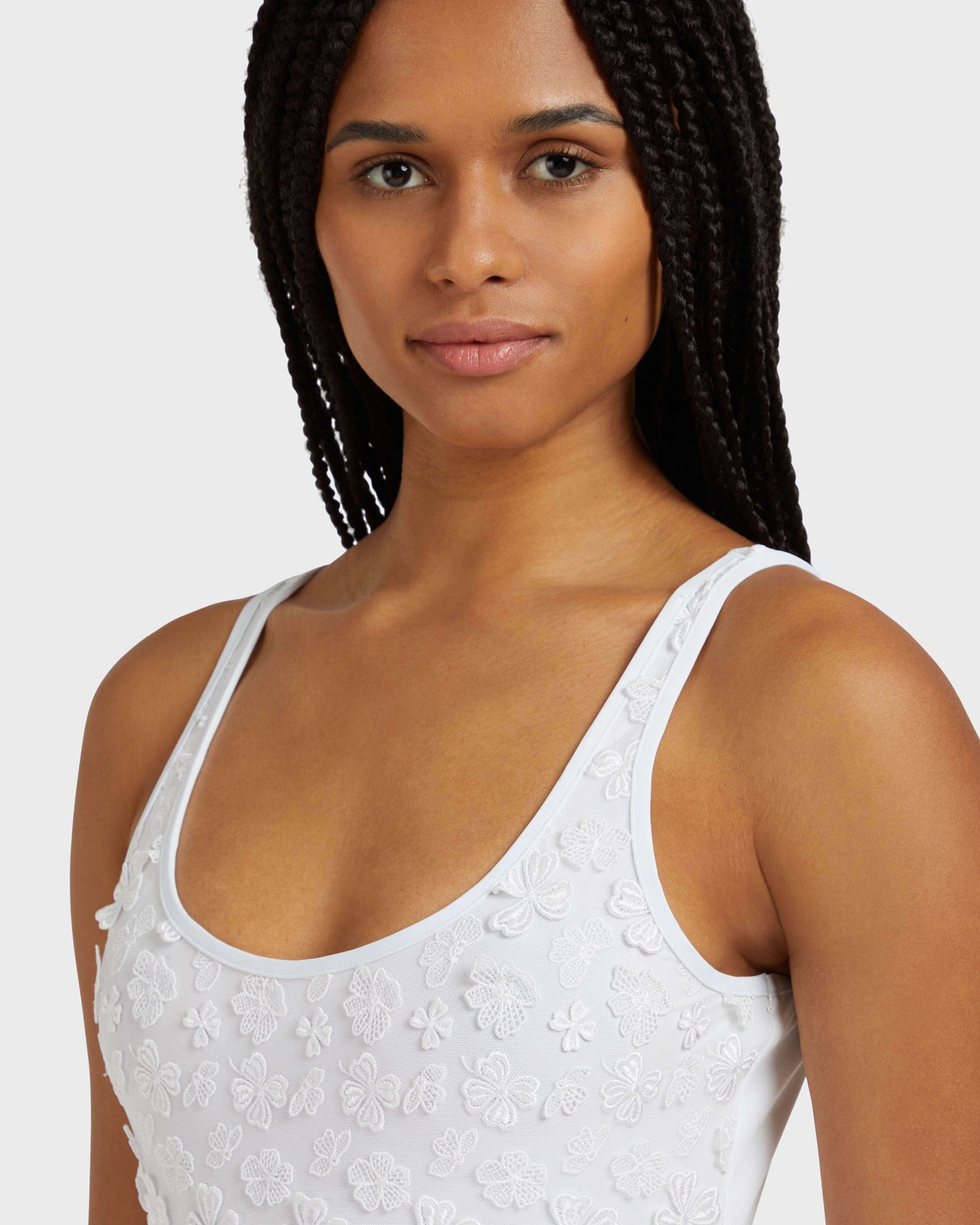 Vilebrequin Women One-piece swimsuit Embroidered Flowers - White