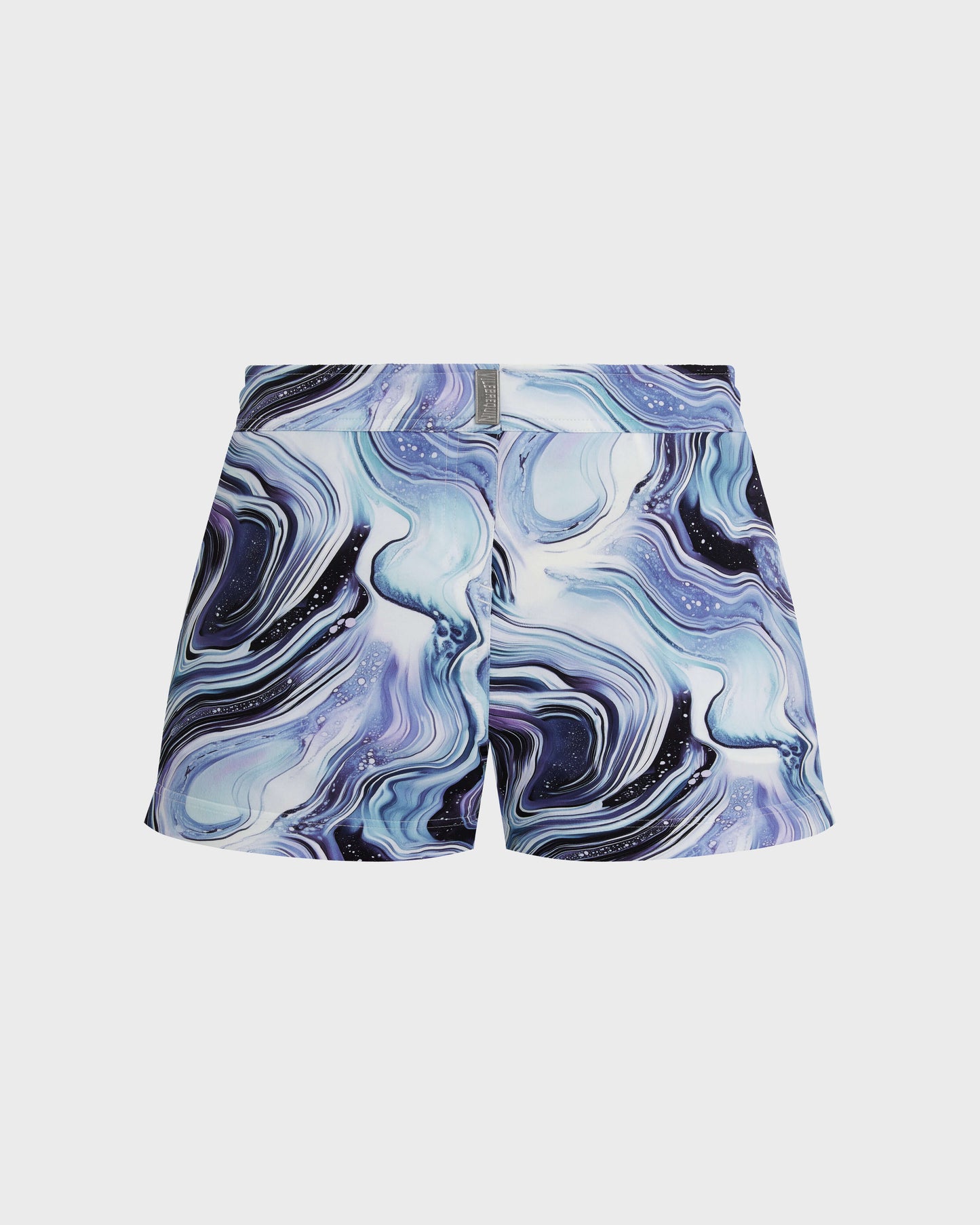 Vilebrequin Women Flat belt Stretch Swim Trunks Marble - White