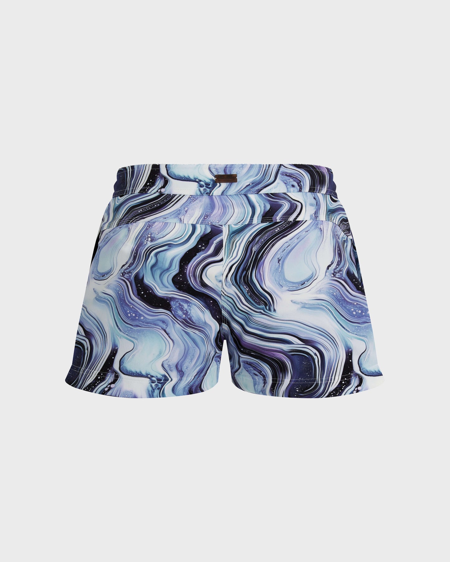 Vilebrequin Women Flat belt Stretch Swim Trunks Marble - White