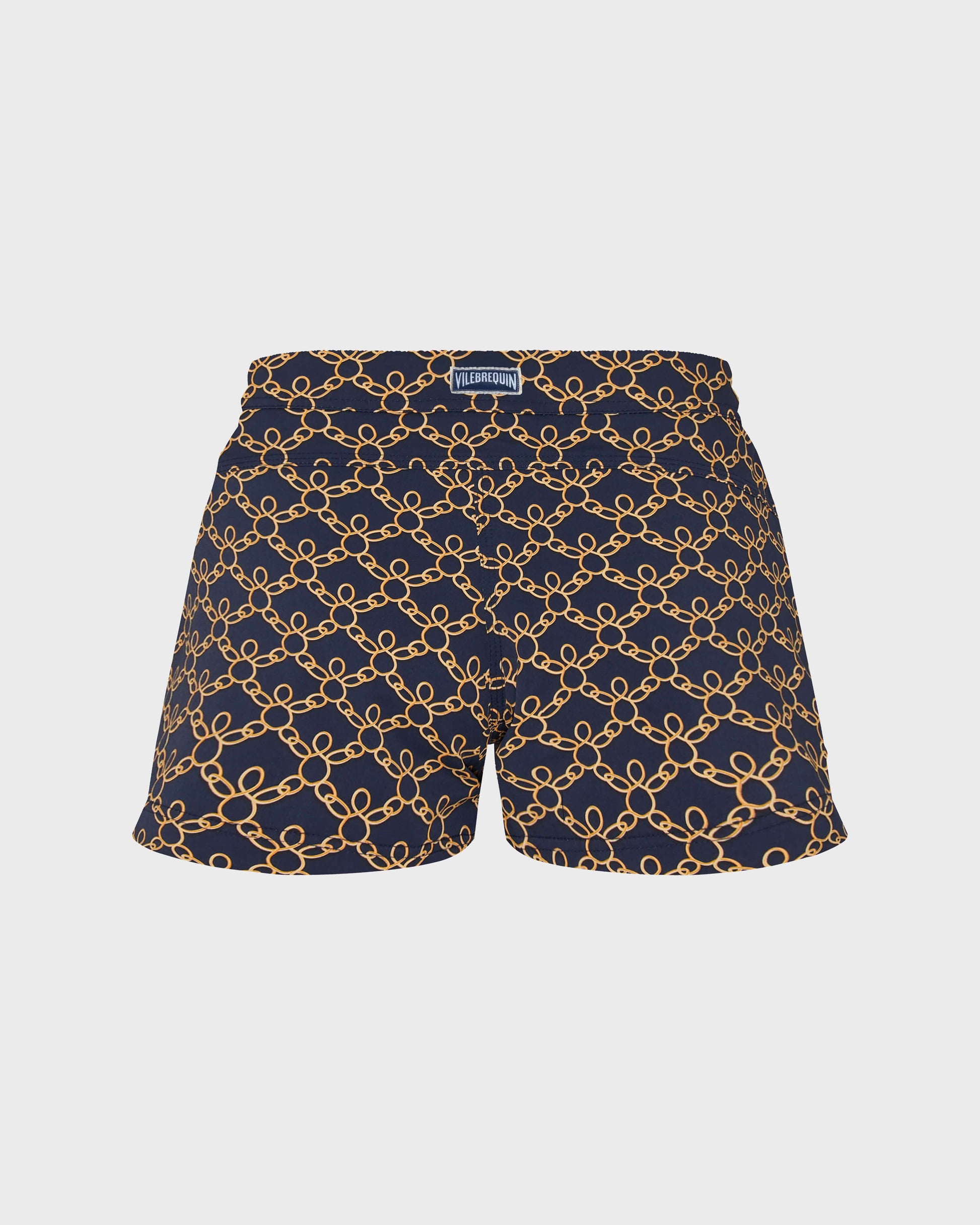 Vilebrequin Women Swim Shorts Turtles Chain - Blue Navy
