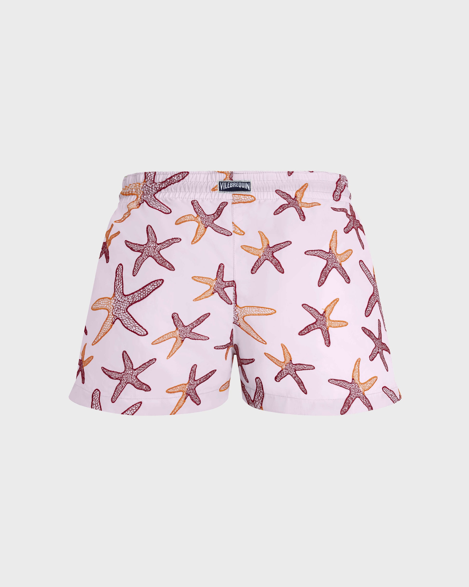 Vilebrequin Women Swim Shorts Embroidered Starlettes - Petale / pink