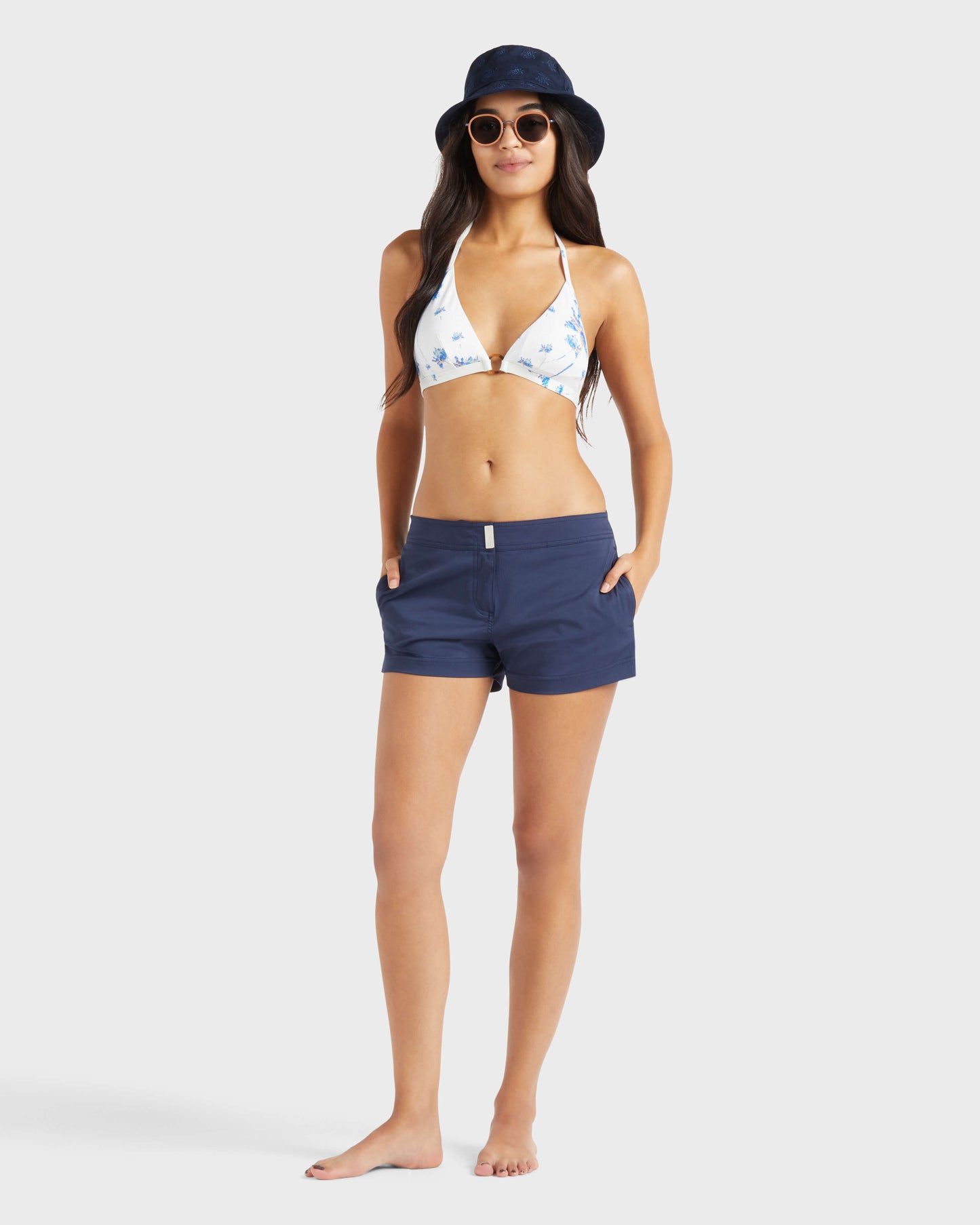 Vilebrequin Women Swim Shorts Solid - Blue Navy