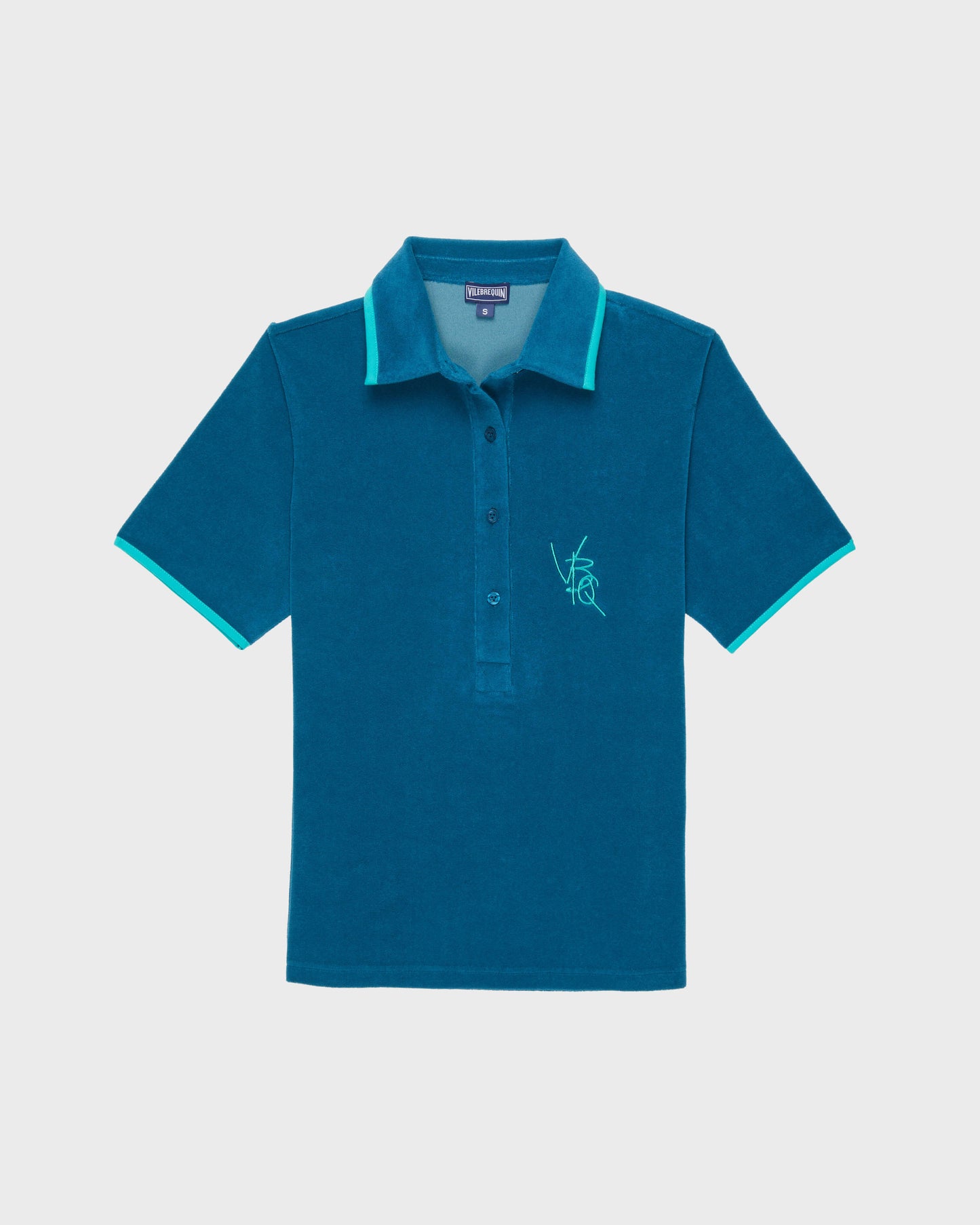 Vilebrequin Women Terry Polo VBQ Line - Blue Peacock