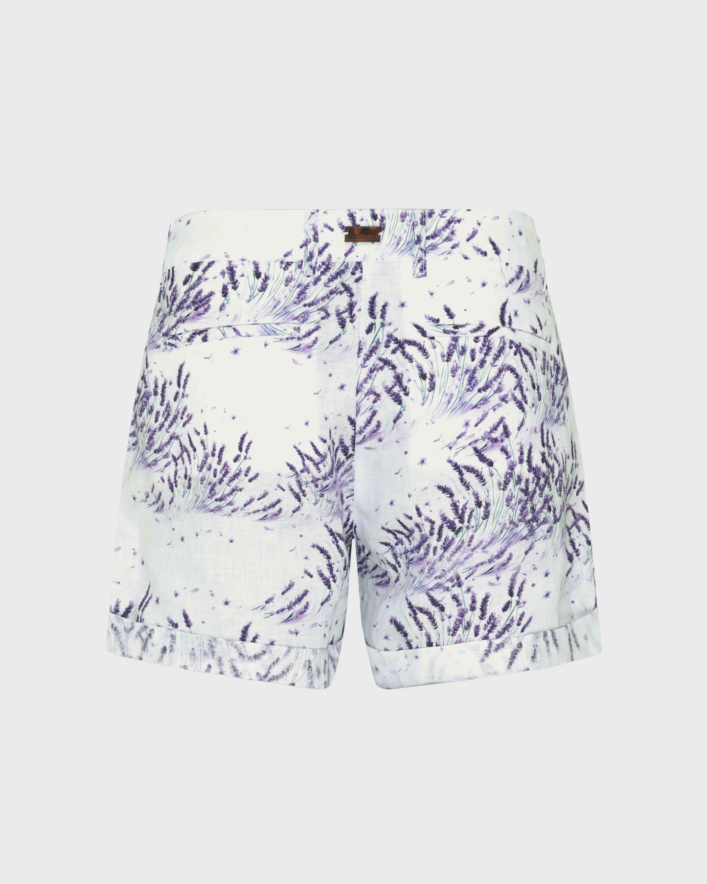 Vilebrequin Women Linen Bermuda Shorts Lavender - White