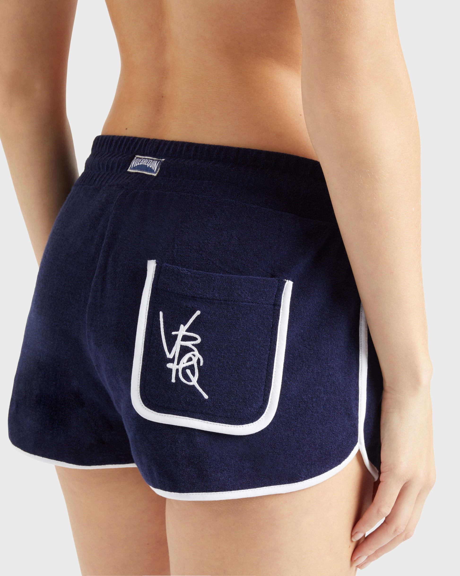 Vilebrequin Women Terry Shorts VBQ Line - Blue Navy