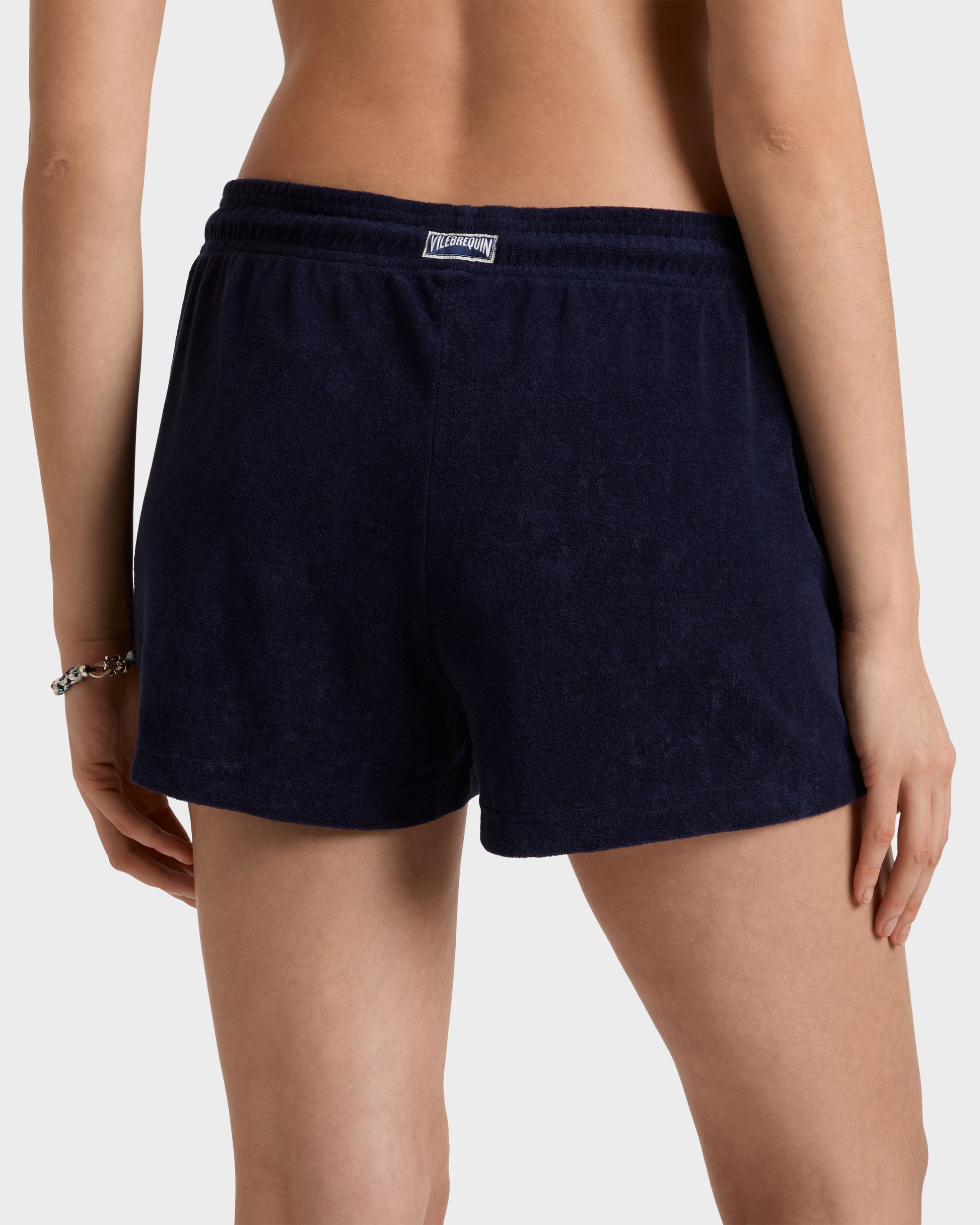 Vilebrequin Women Terry Swim Shorts Solid - Blue Navy Shorts