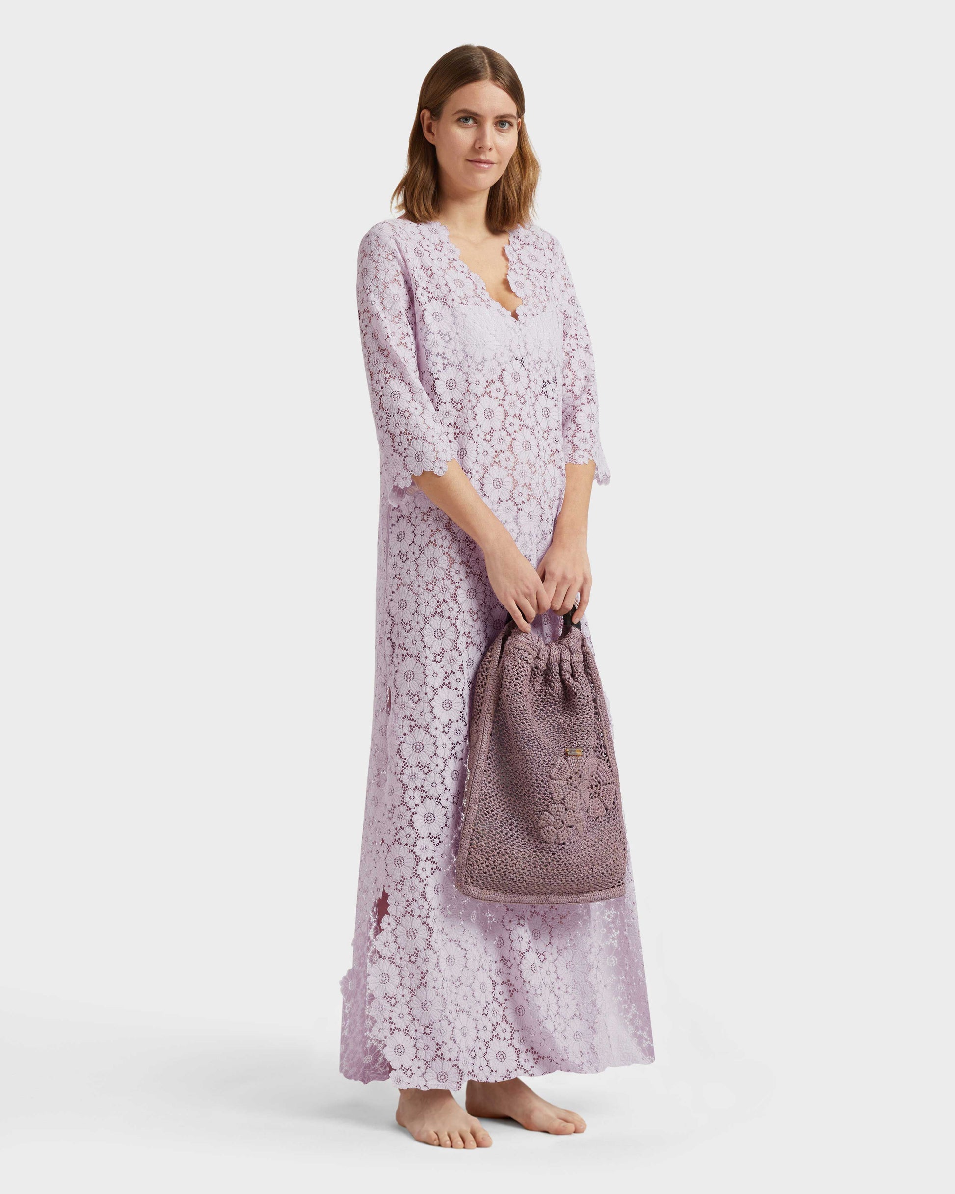 Vilebrequin Women Guipure Kaftan Flowers Lace