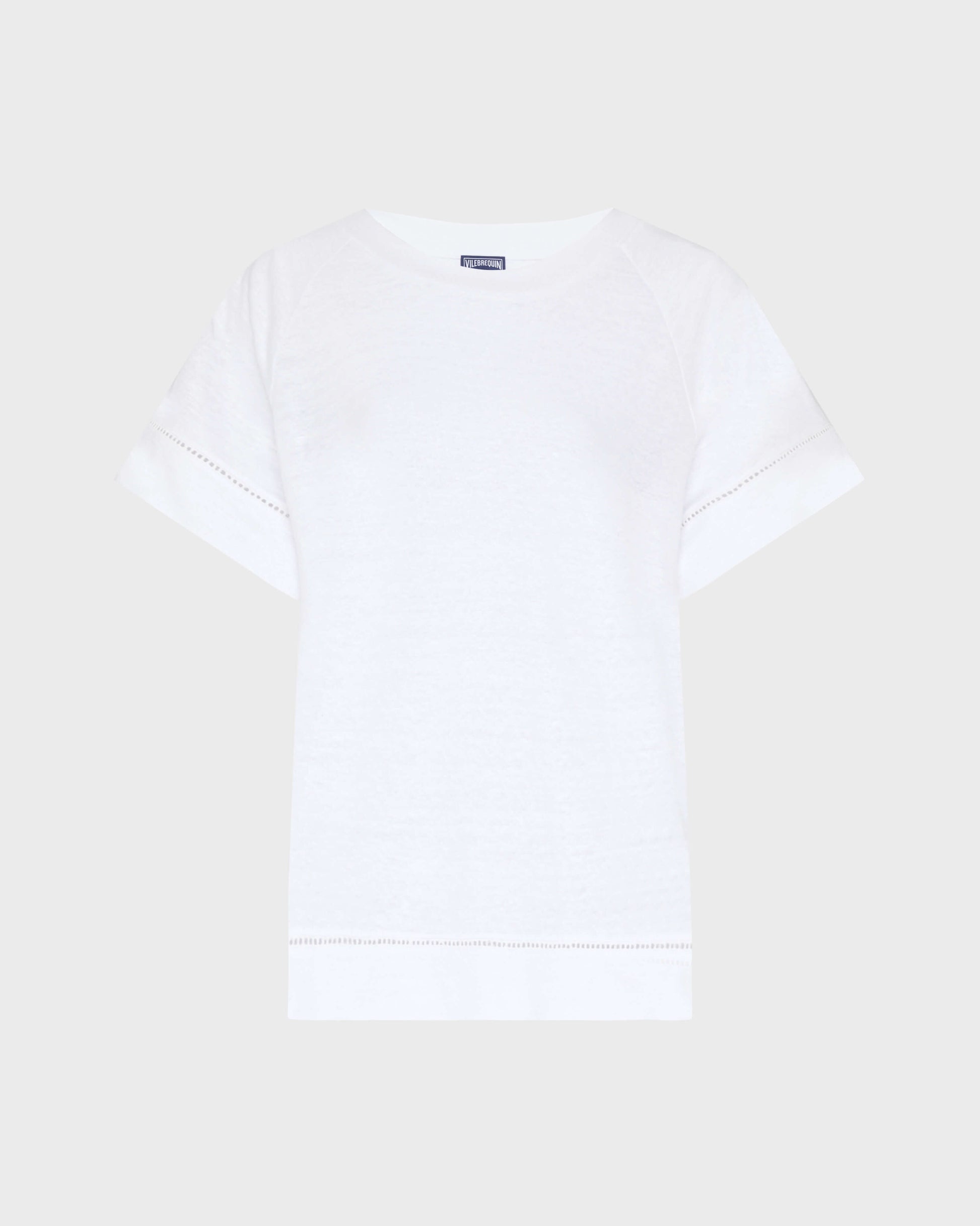 Vilebrequin Women Linen T-shirt Solid - White