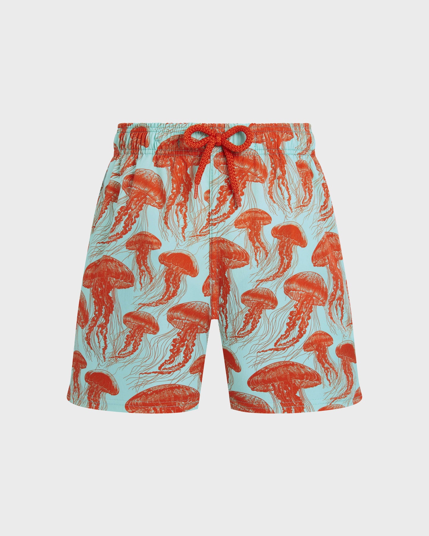 Vilebrequin Boys Boys Stretch Swim Trunks Jellyfish Dance - Green Caribbean