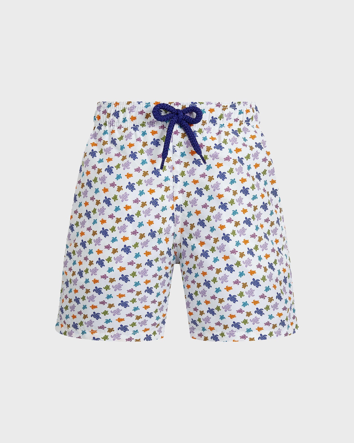 Vilebrequin Boys Boys Swim Trunks Micro Ronde des Tortues - White
