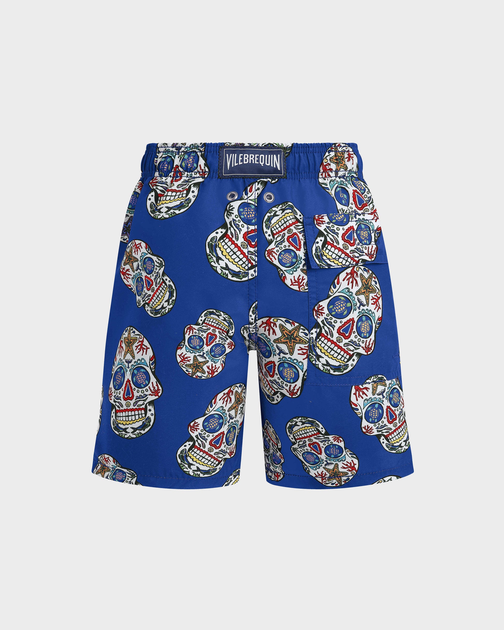 Vilebrequin Boys Boys Stretch Swim Shorts Día de Muertos