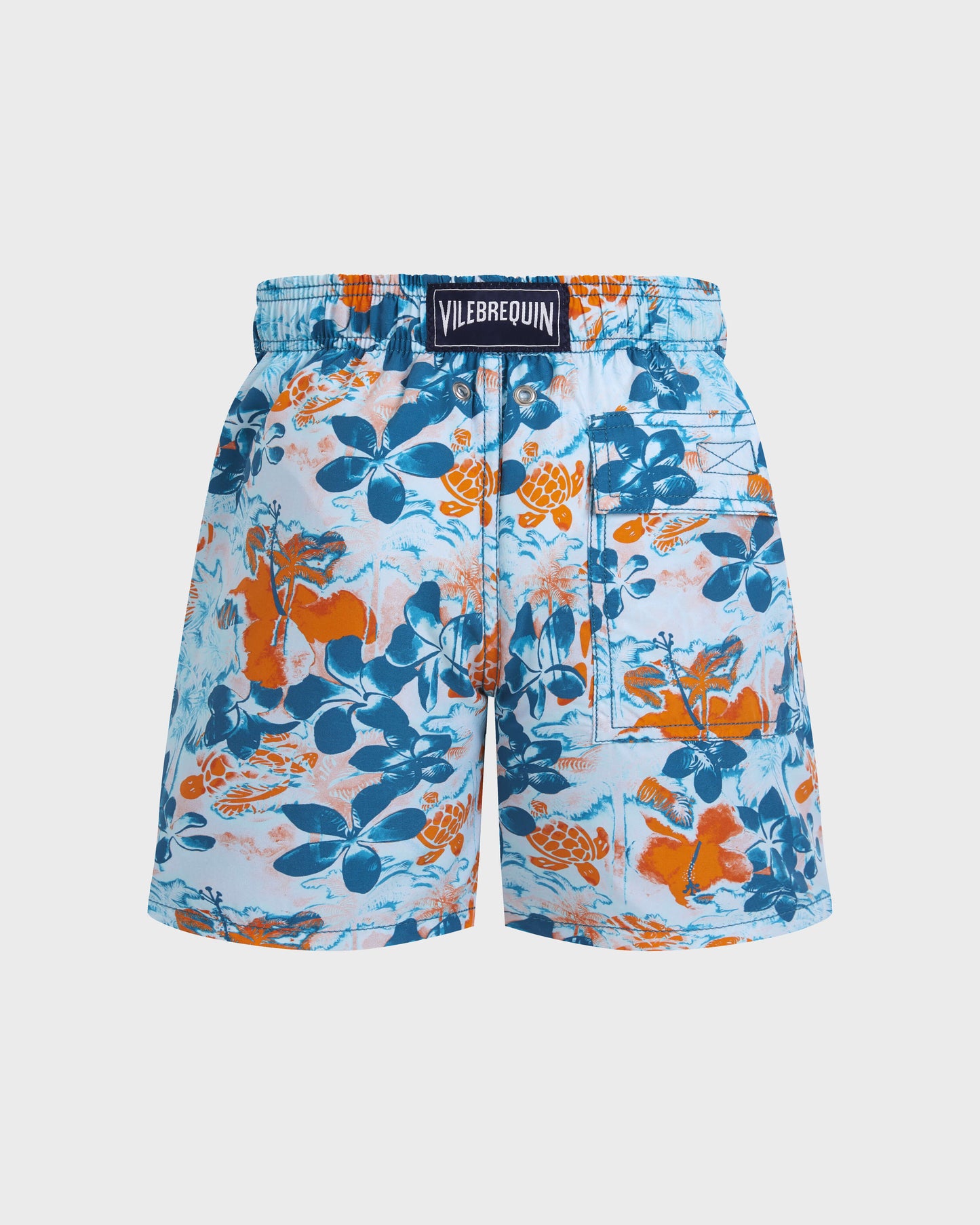 Vilebrequin Boys Boys Swim Trunks Jungle Turtles - Blue Coin coin